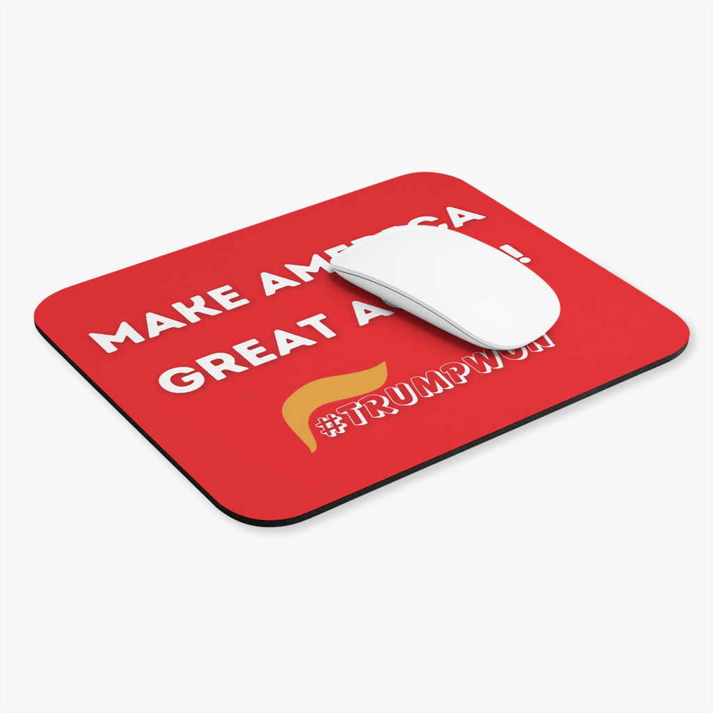 Make America Great Again! Red Rectangle Mouse Pad (#TRUMPWON)