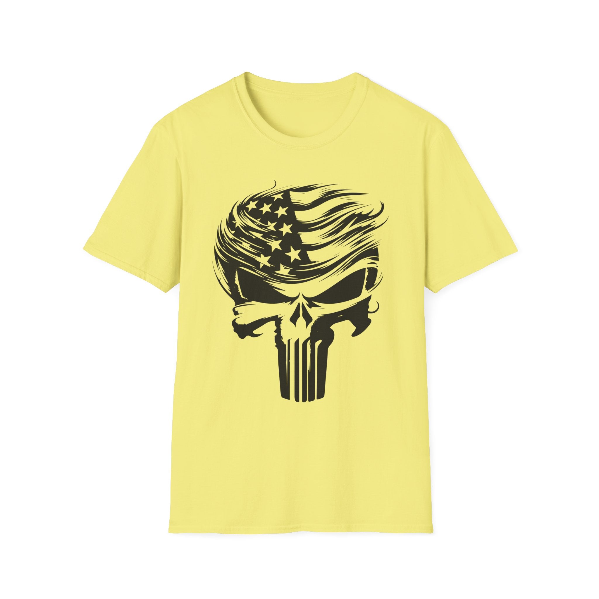 Punisher Patriotic Skull Graphic T-Shirt | Mens Womans  Softstyle Tee, Unique Gift, Casual Wear, Festival Apparel, Statement Shirt