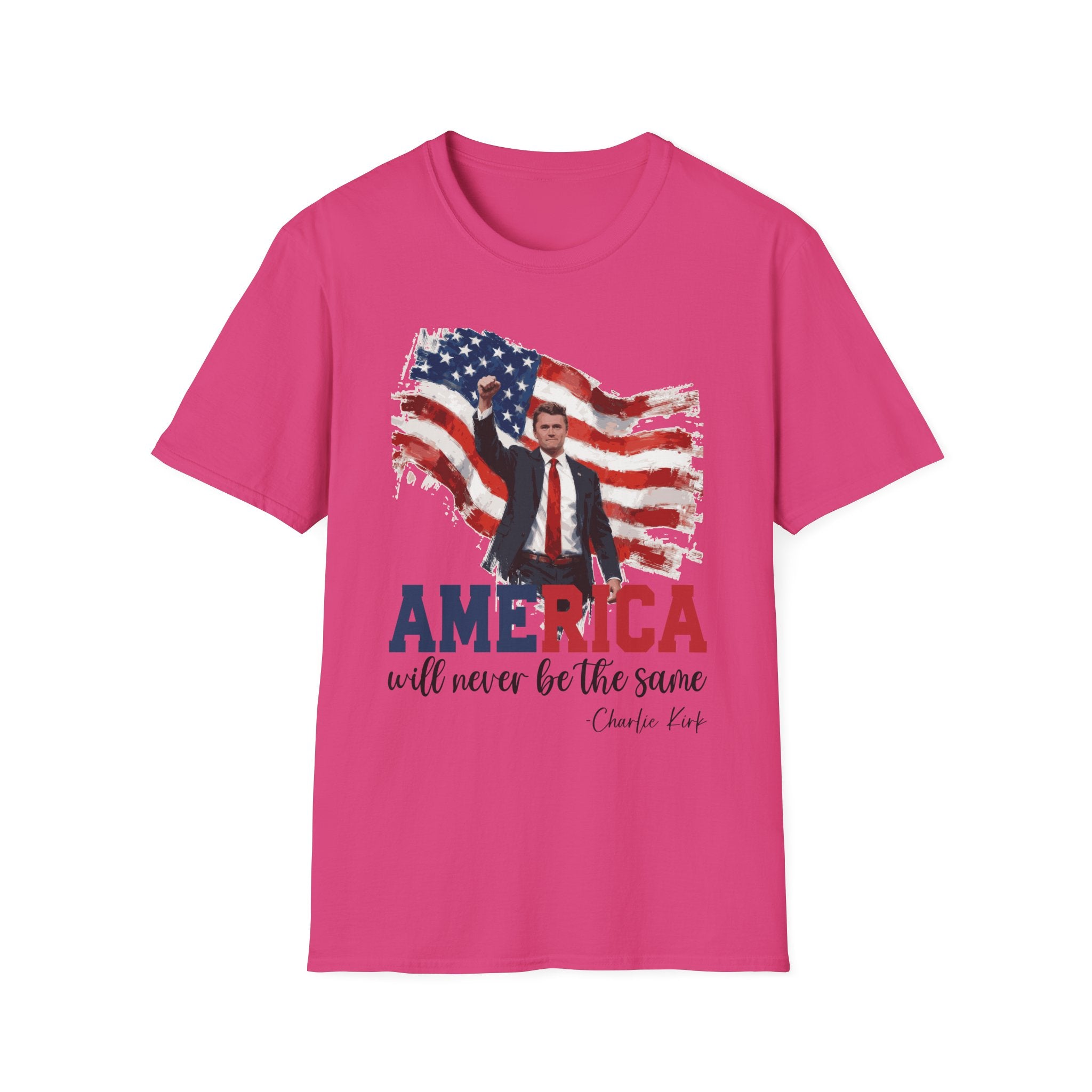 Charlie Kirk Patriotic T-Shirt - America Quote Tee, Fourth of July Shirt Independence Day Gift, Election Day Apparel, Mens Womans Boys Girls