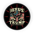 Jesus is My Savior Trump is My President Wall Clock | Patriotic Christian Decor