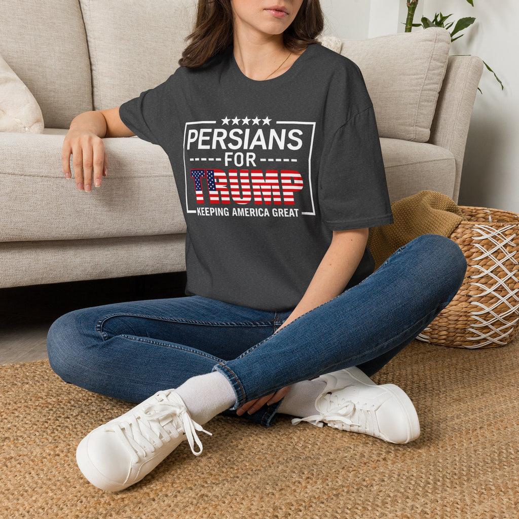 Persians for Trump T-Shirt — Patriotic American Flag Design #Iran #Persia #Trump