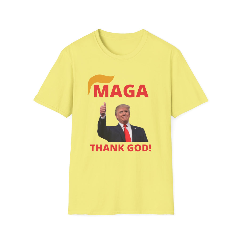 MAGA Thumbs-Up T-Shirt — "THANK GOD!" Political Statement Tee