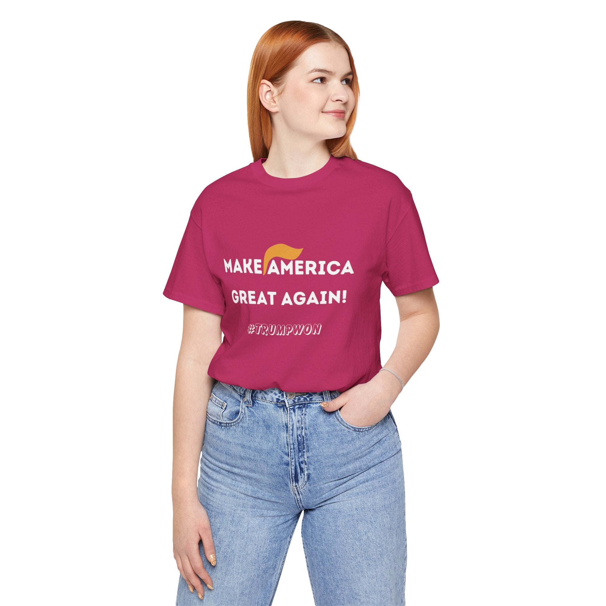 Make America Great Again T-Shirt — Retro Hair Icon Political Tee