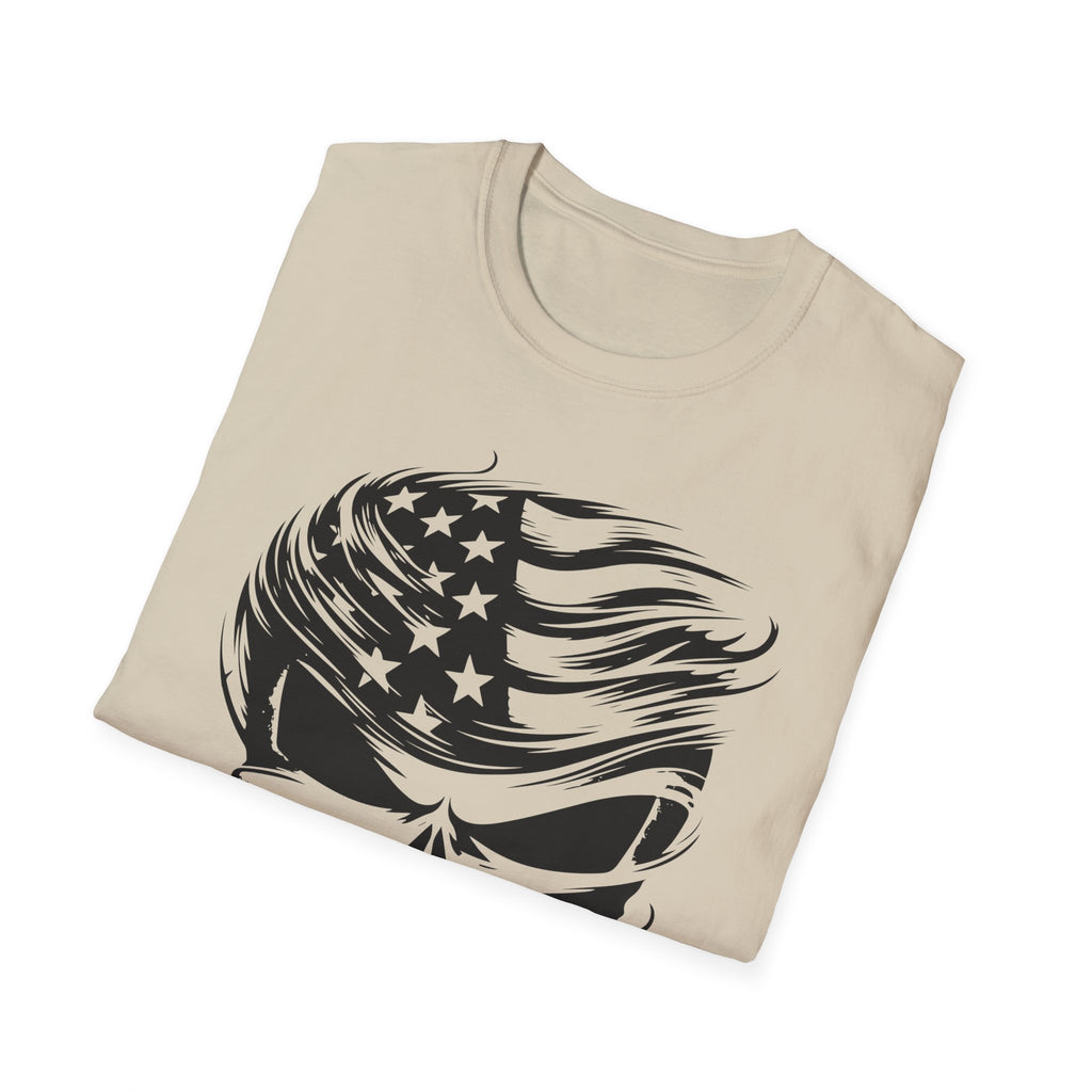 Punisher Patriotic Skull Graphic T-Shirt | Mens Womans  Softstyle Tee, Unique Gift, Casual Wear, Festival Apparel, Statement Shirt