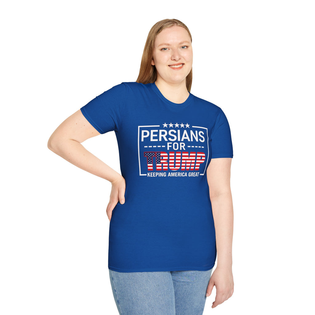 Persians for Trump T-Shirt — Patriotic American Flag Design #Iran #Persia #Trump