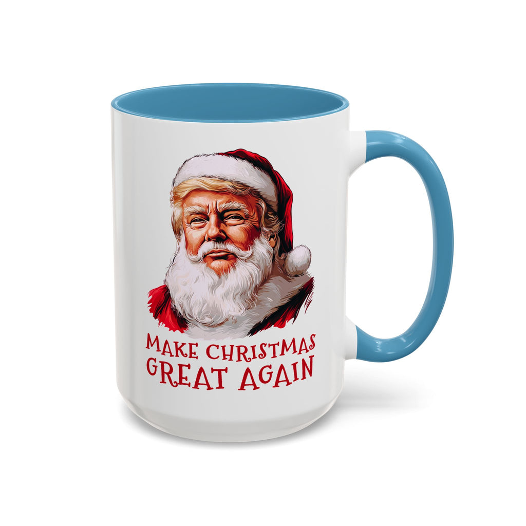 Make Christmas Great Again Mug | Accent Coffee Mug #Trump