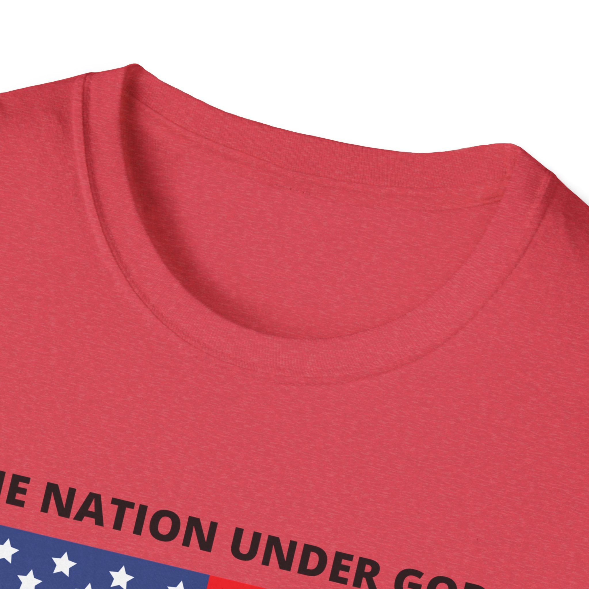 Patriotic T-Shirt, One Nation Under God Tee, Pledge of Allegiance Shirt, American Flag Shirt, July 4th Celebration Apparel