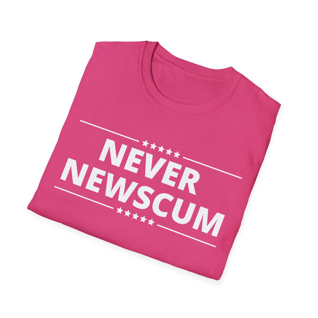Never Newscum T-Shirt — Bold Political Statement Tee