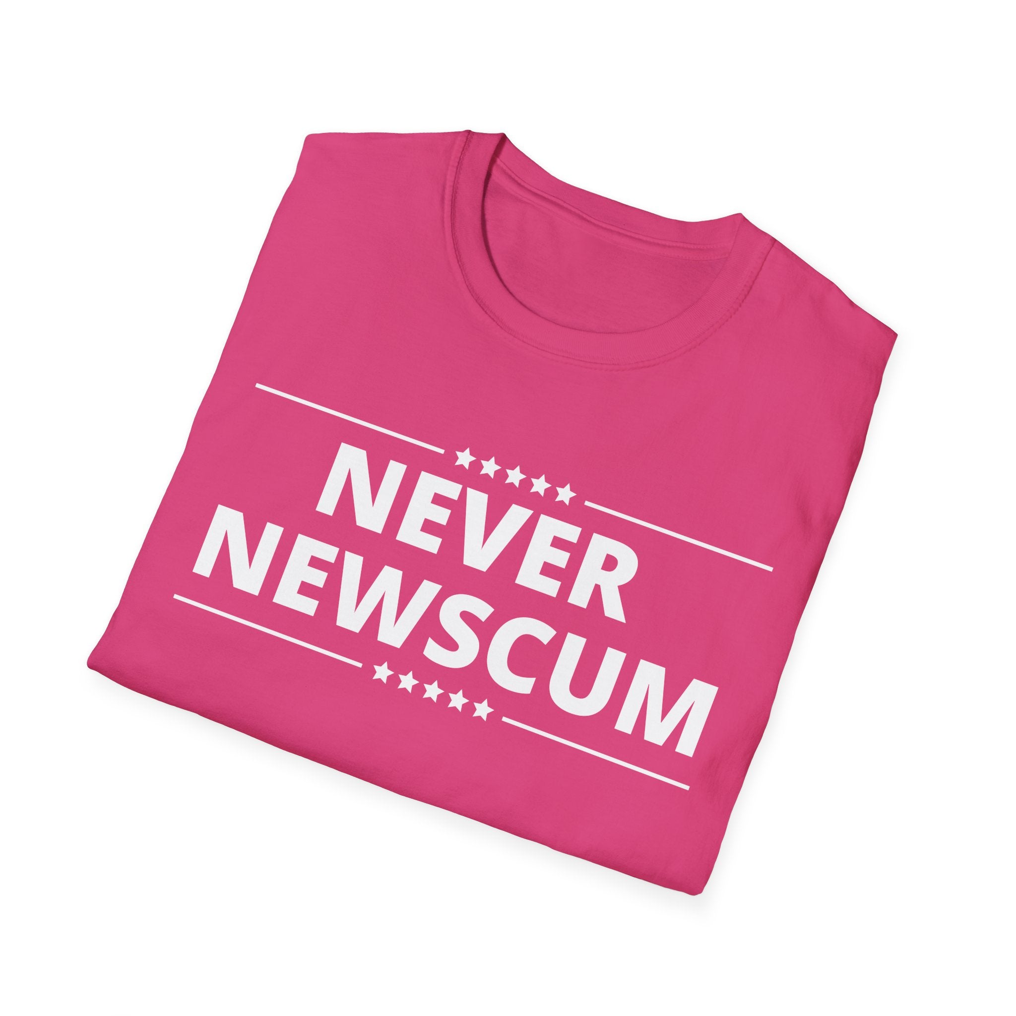 Never Newscum T-Shirt — Bold Political Statement Tee