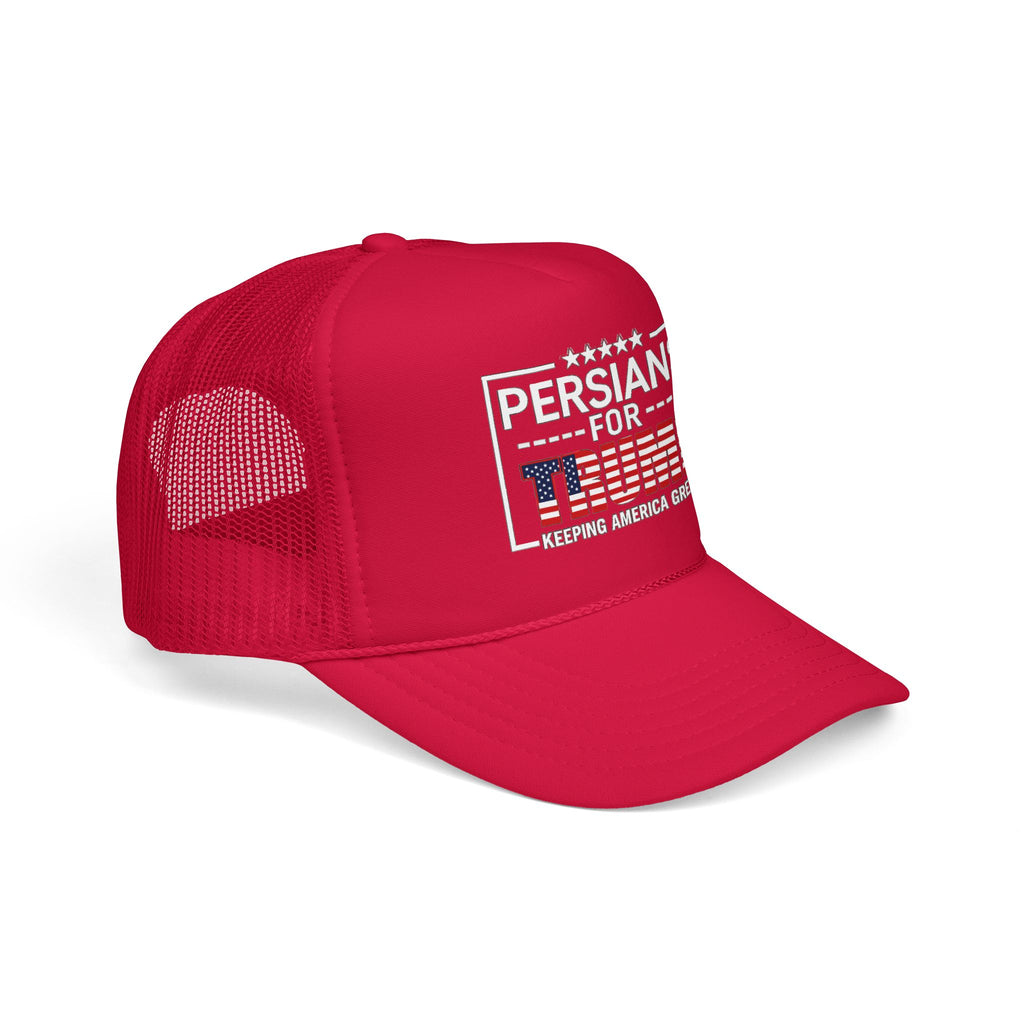 Trucker Hat — Persians for Trump "Keeping America Great" Mesh Cap #Iran #Persia #Trump