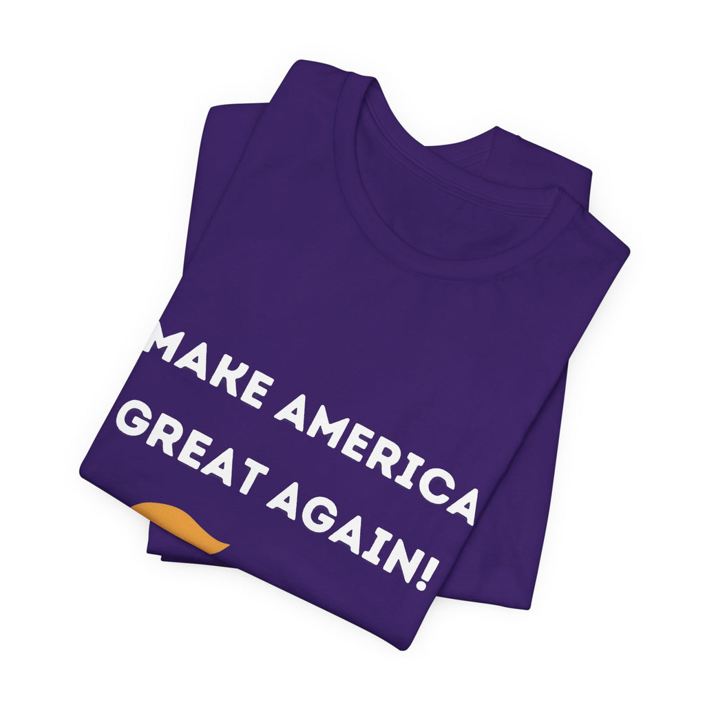 Make America Great Again #TrumpWon Mens Womans Jersey Short Sleeve Tee, Election Tee, Political Shirt, Patriotic Apparel, American Flag Clothing