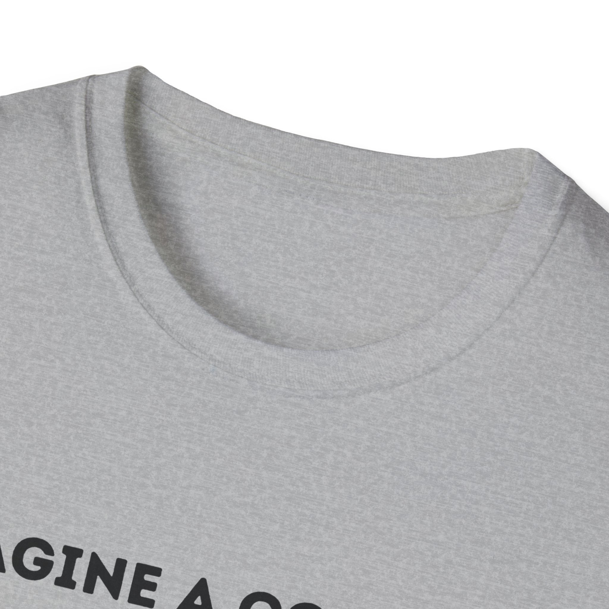 Imagine a Country So Great even the People Who Hate It Refuse to Leave T-Shirt | Political Satire, Text Graphic Tee
