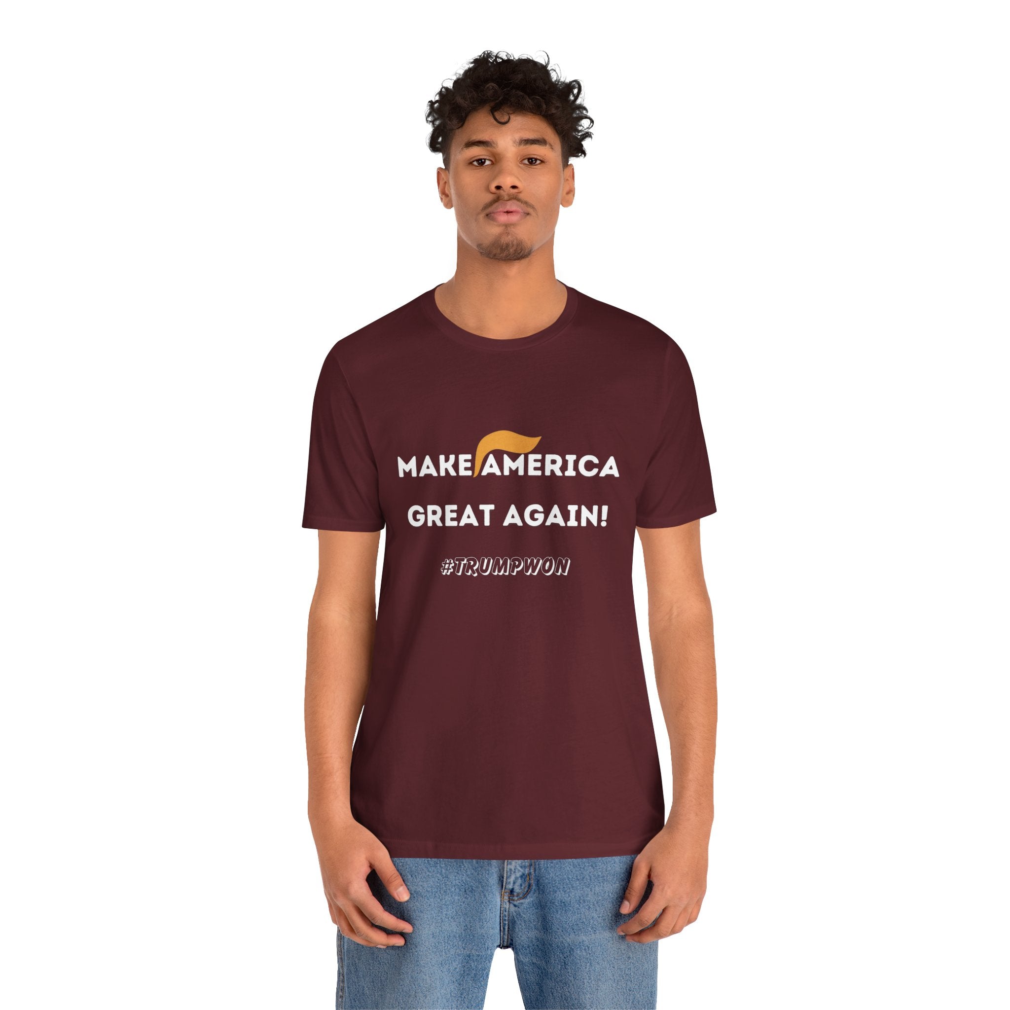 Make America Great Again T-Shirt — Retro Hair Icon Political Tee