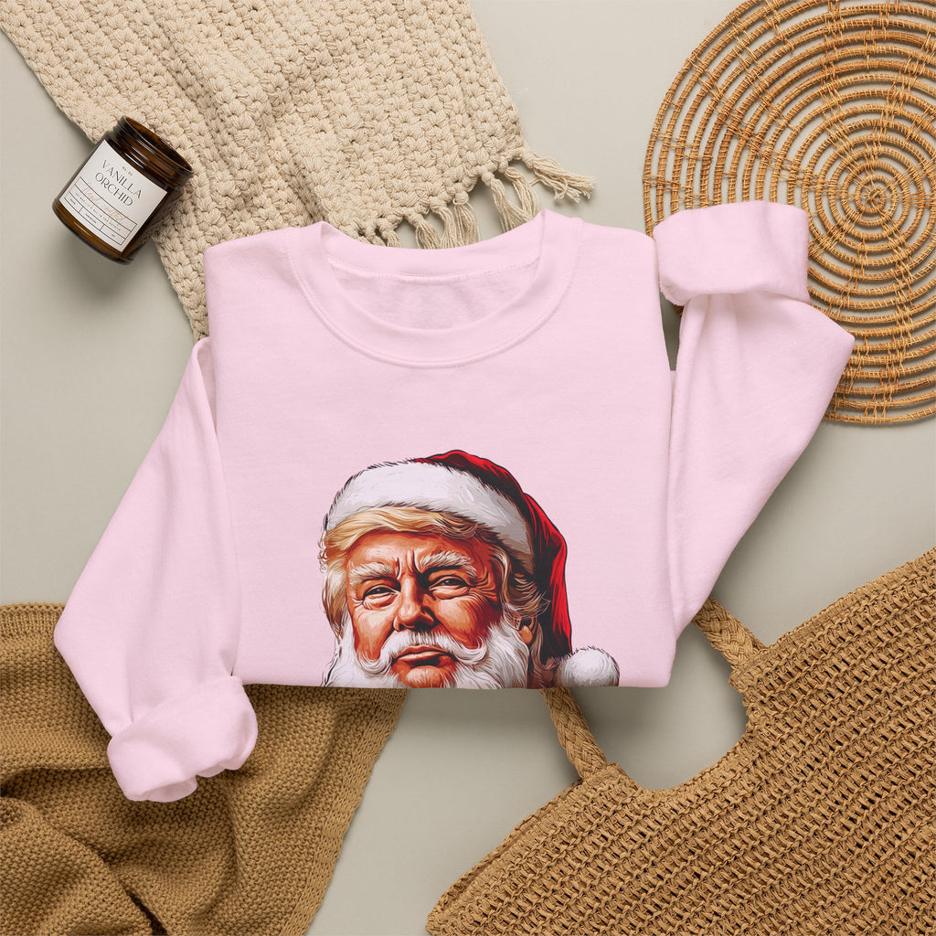 Trump Santa Face Illustration Make Christmas Great Again Sweatshirt