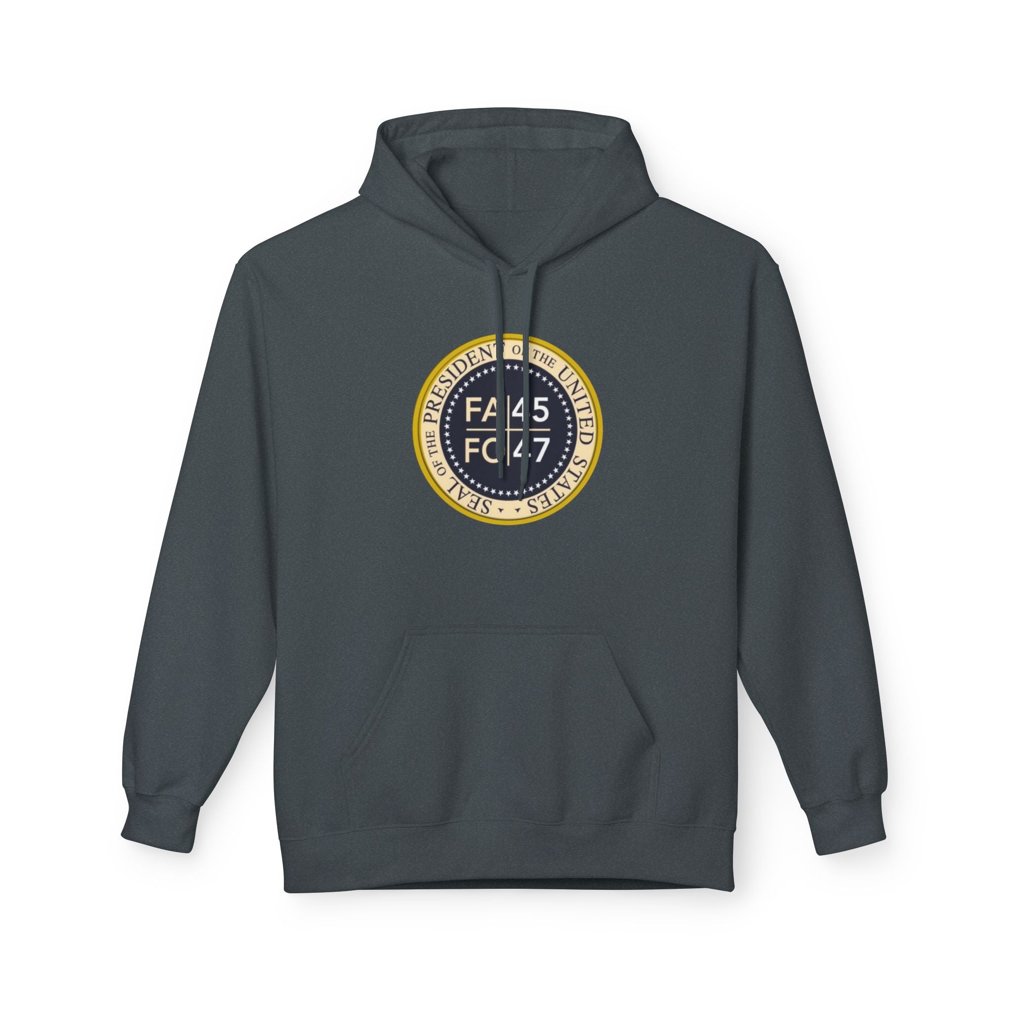 FA45 FO47 Trump Seal Hoodie | Political Satire Presidential Seal