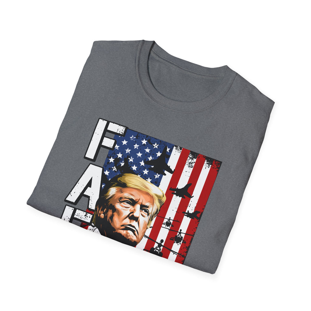 Trump Flag FAFO Graphic T-Shirt — MAGA Patriotic Portrait Tee