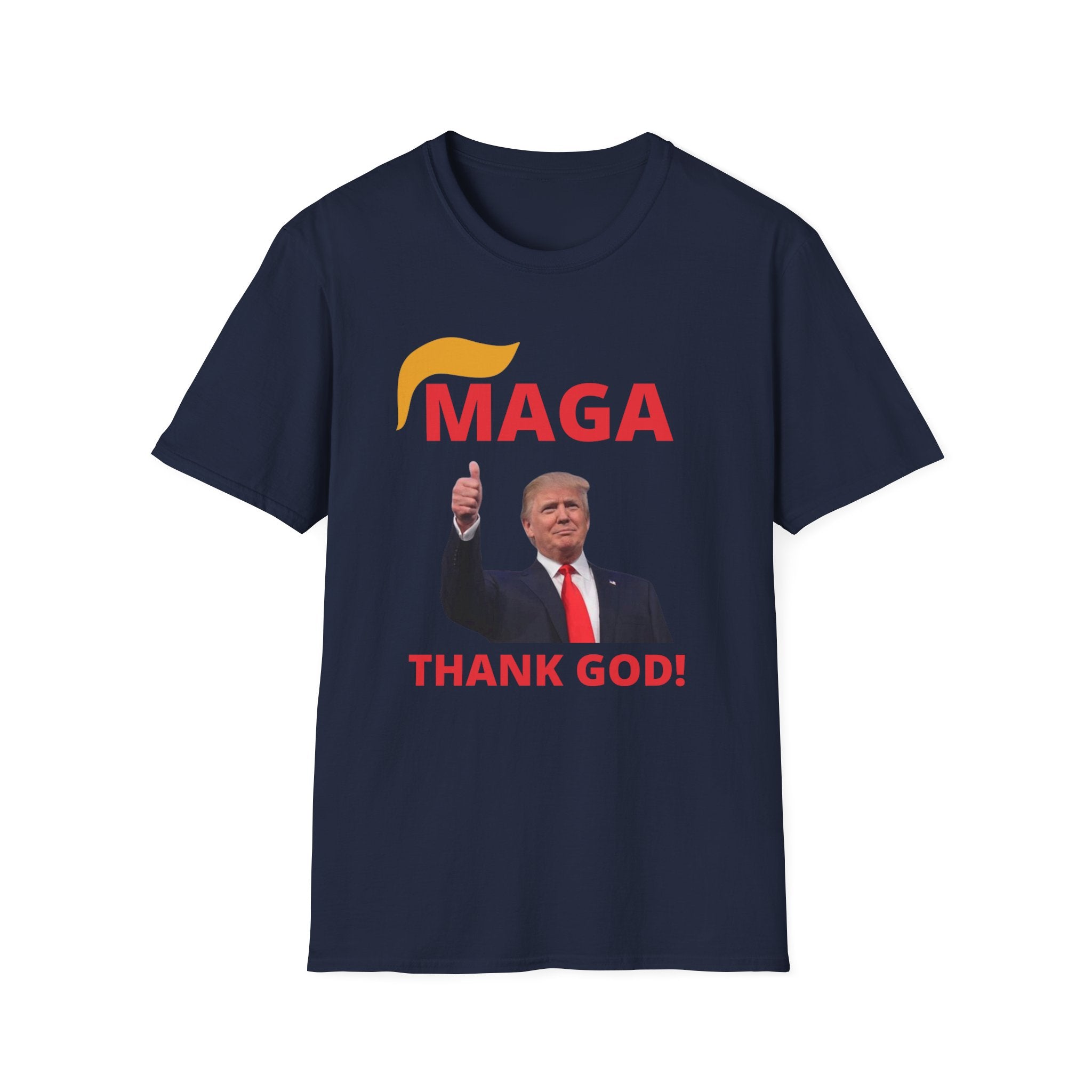 MAGA Thumbs-Up T-Shirt — "THANK GOD!" Political Statement Tee