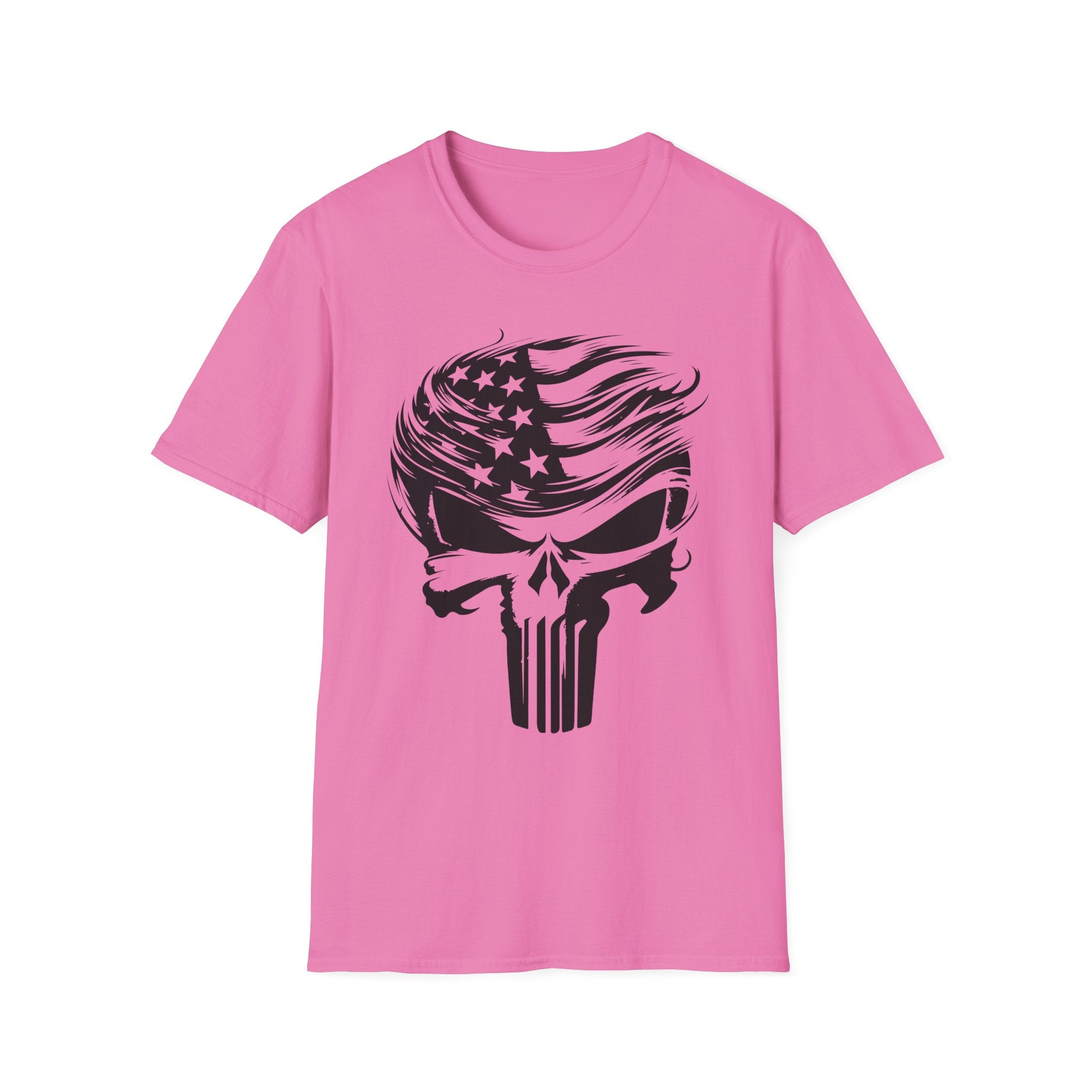Punisher Patriotic Skull Graphic T-Shirt | Mens Womans  Softstyle Tee, Unique Gift, Casual Wear, Festival Apparel, Statement Shirt