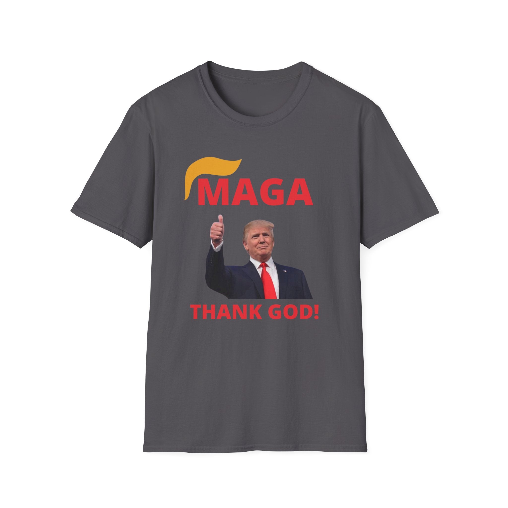 MAGA Thank GOD Unisex Softstyle T-Shirt