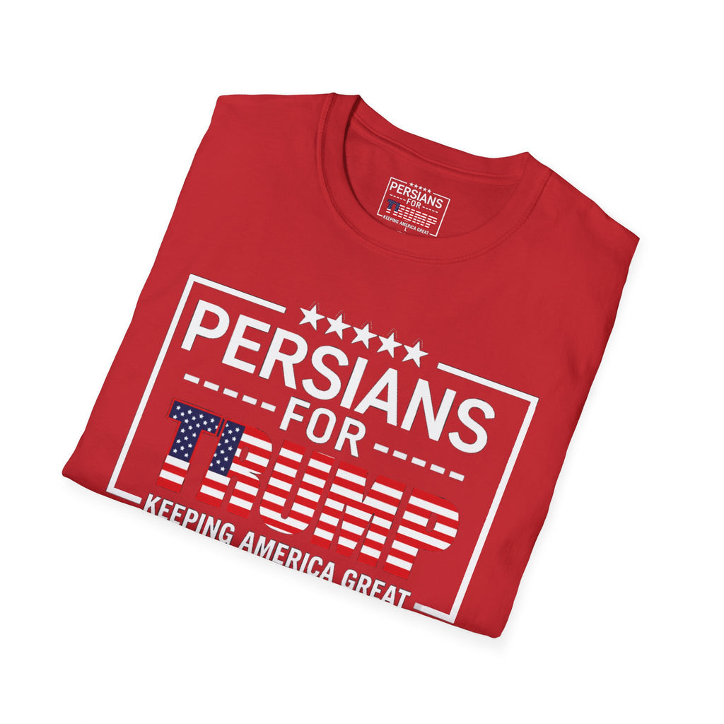 Persians for Trump T-Shirt — Patriotic American Flag Design #Iran #Persia #Trump