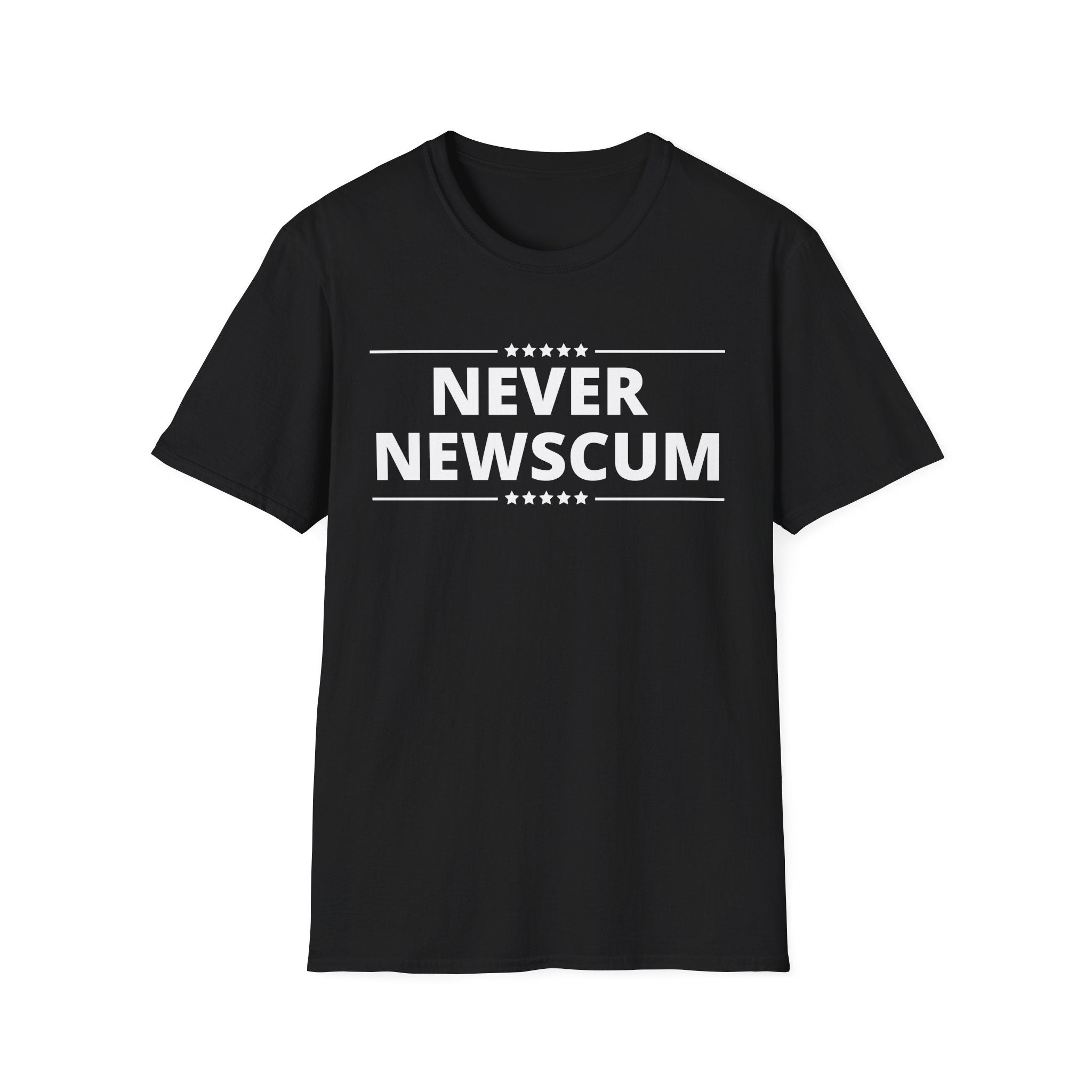Never Newscum T-Shirt — Bold Political Statement Tee