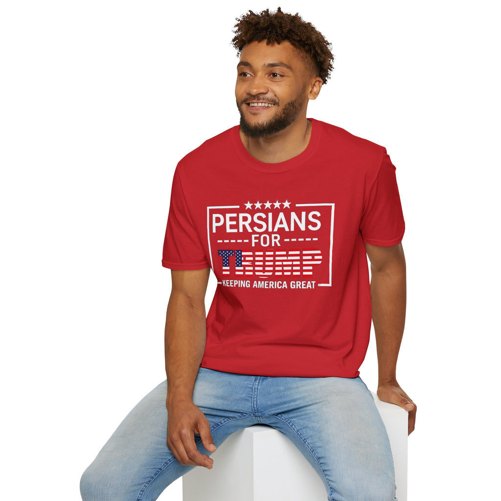 Persians for Trump T-Shirt — Patriotic American Flag Design #Iran #Persia #Trump
