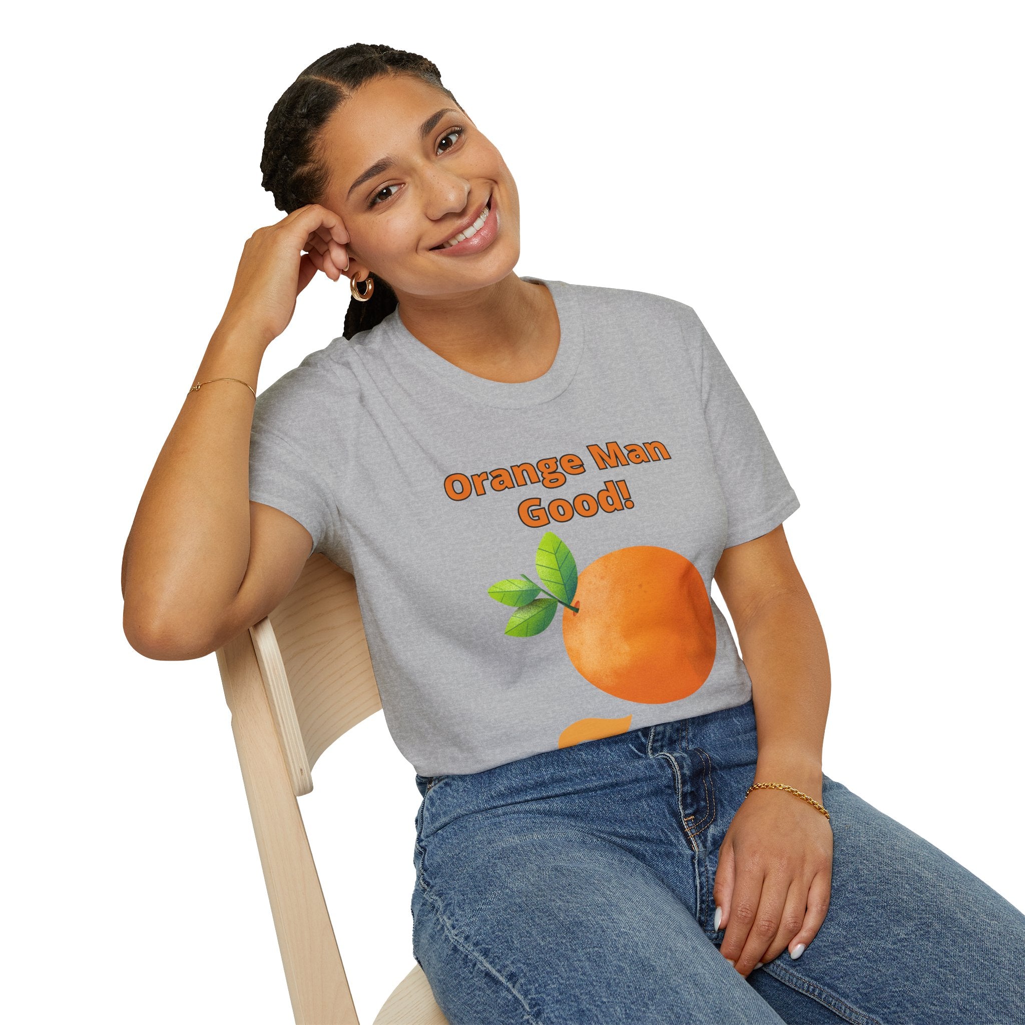 Orange Man Good Softstyle T-Shirt, Trump 2020 Tee, Unisex Shirt, Mens Womens DJT Gift, #TrumpWon