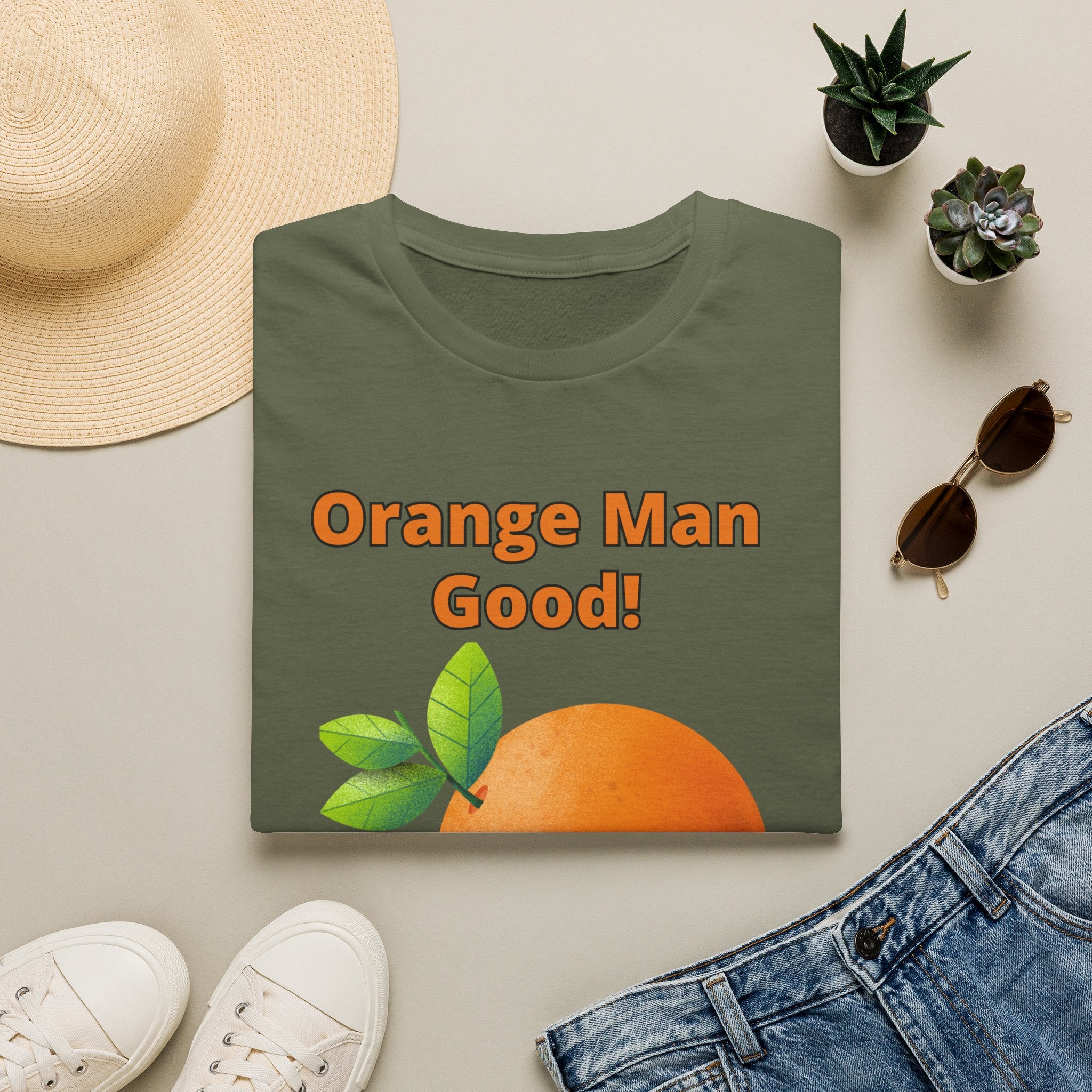 Orange Man Good Softstyle T-Shirt, Trump 2020 Tee, Unisex Shirt, Mens Womens DJT Gift, #TrumpWon