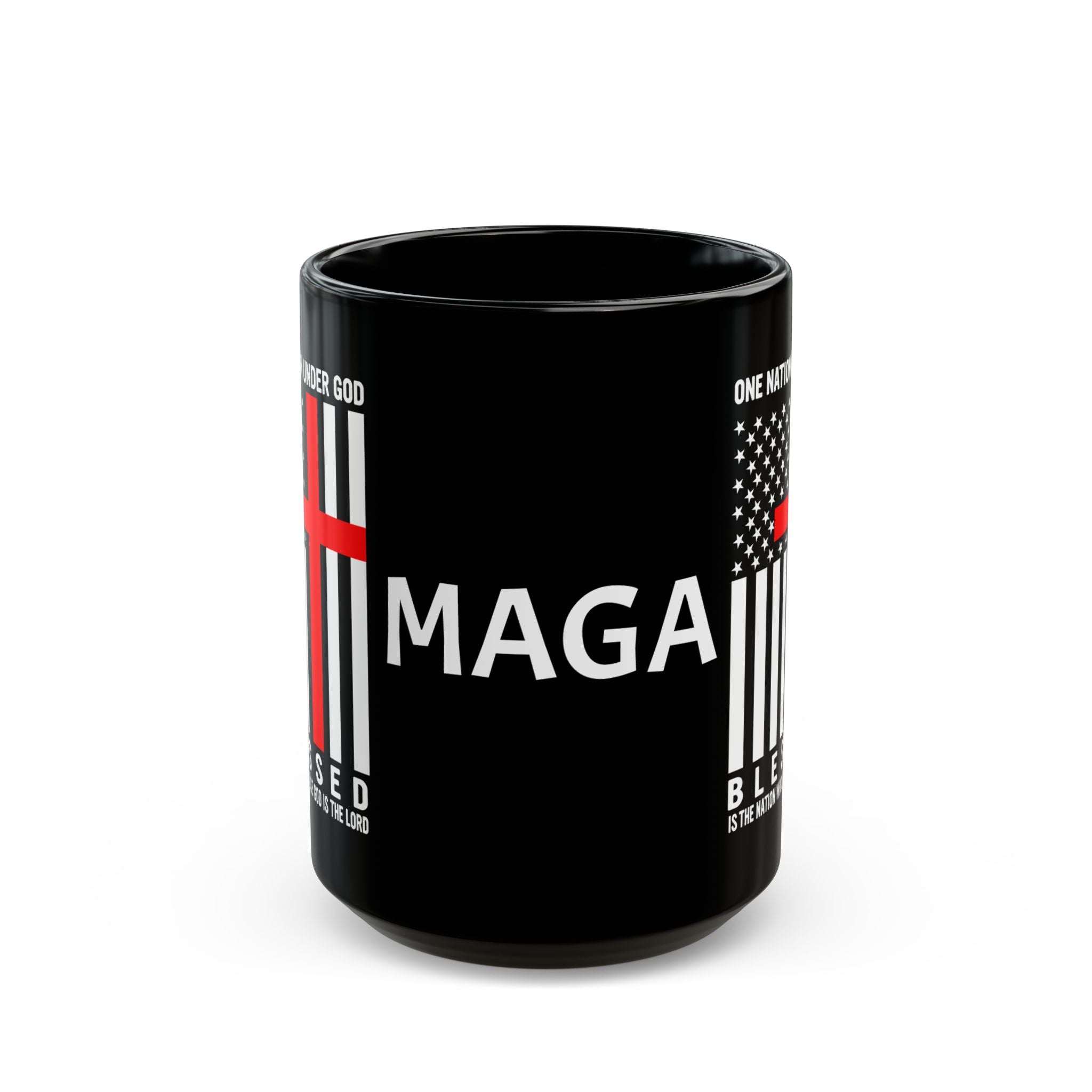 MAGA One Nation Under GOD - 11oz Black Mug
