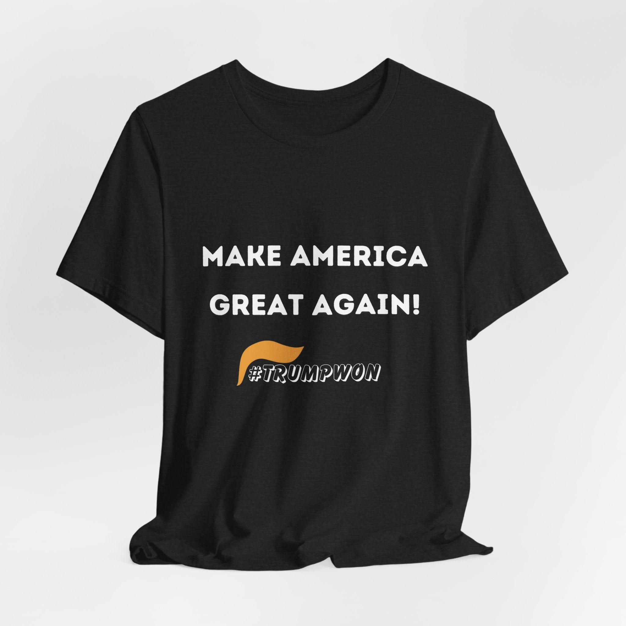 Make America Great Again #TrumpWon Mens Womans Jersey Short Sleeve Tee, Election Tee, Political Shirt, Patriotic Apparel, American Flag Clothing