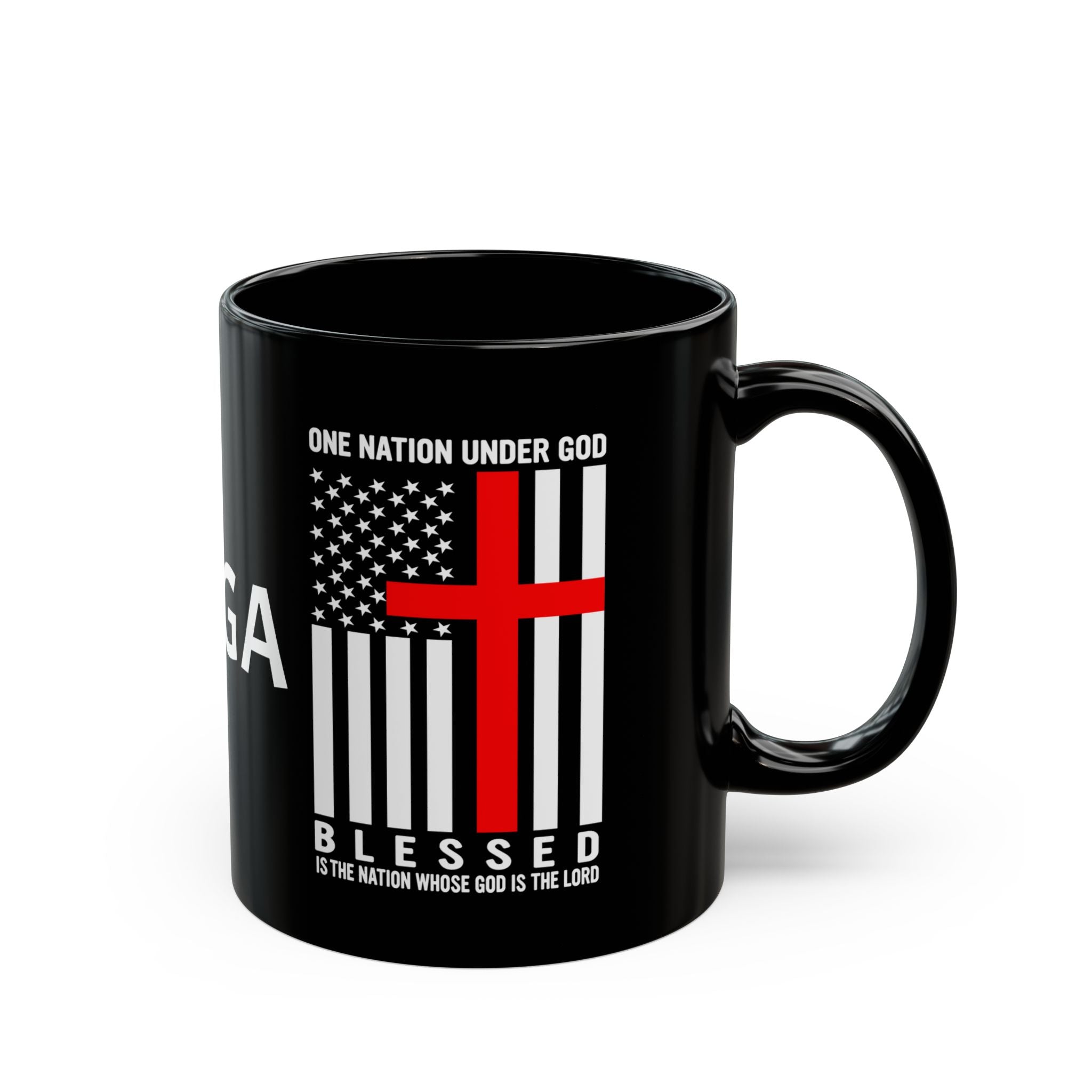MAGA One Nation Under GOD - 11oz - 15oz Black Mug