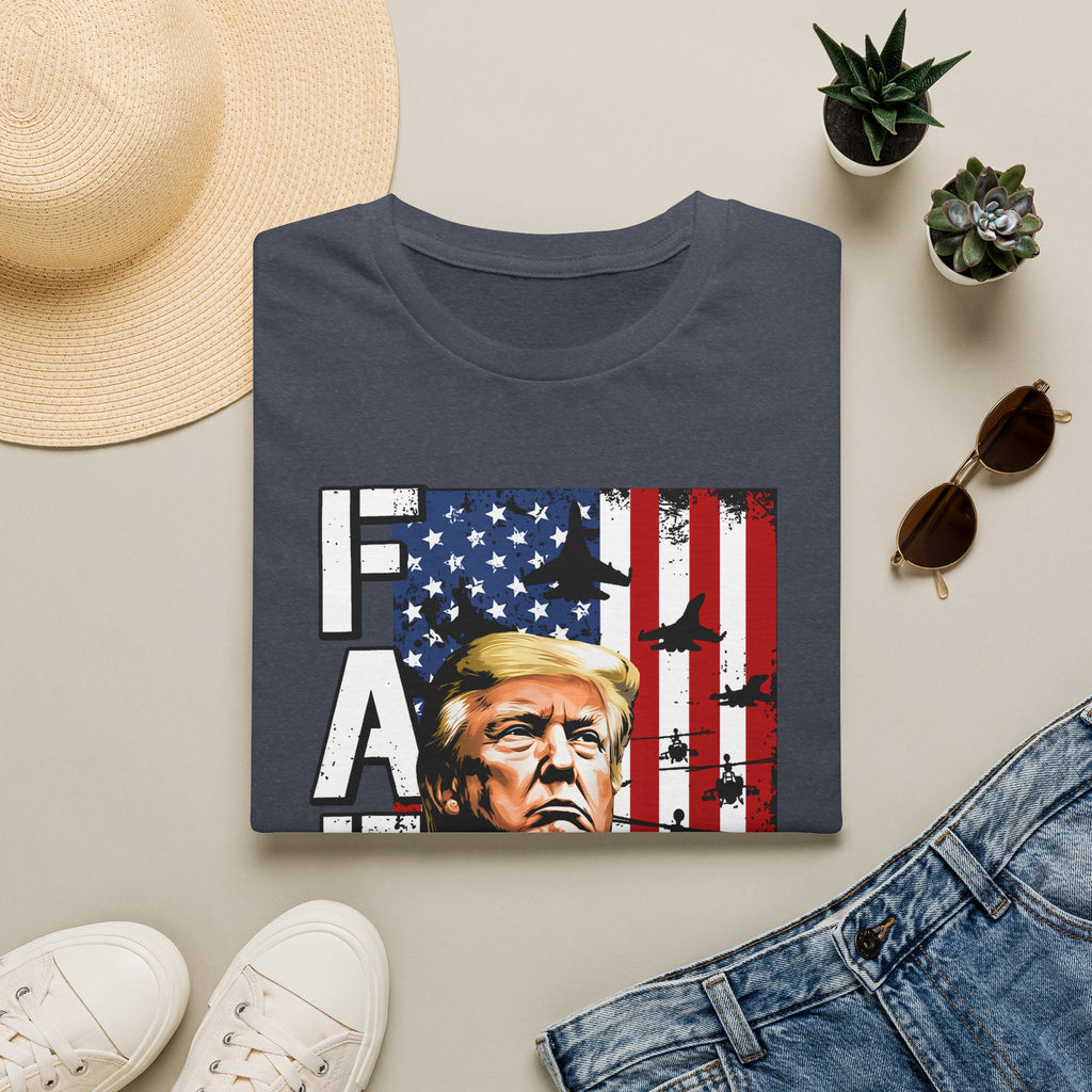 Trump Flag FAFO Graphic T-Shirt — MAGA Patriotic Portrait Tee