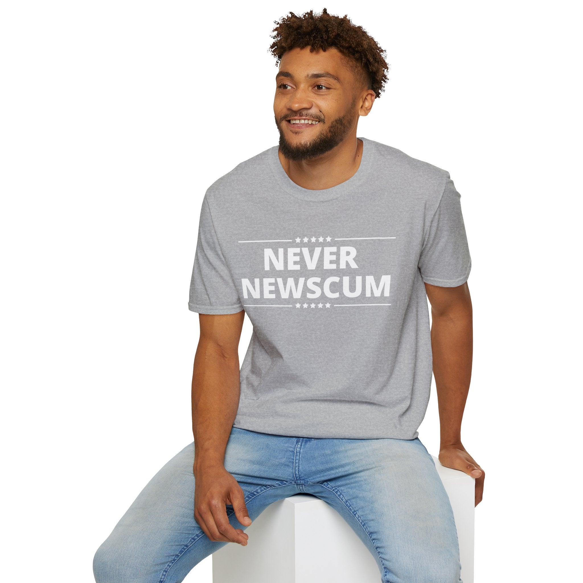 Never Newscum T-Shirt — Bold Political Statement Tee