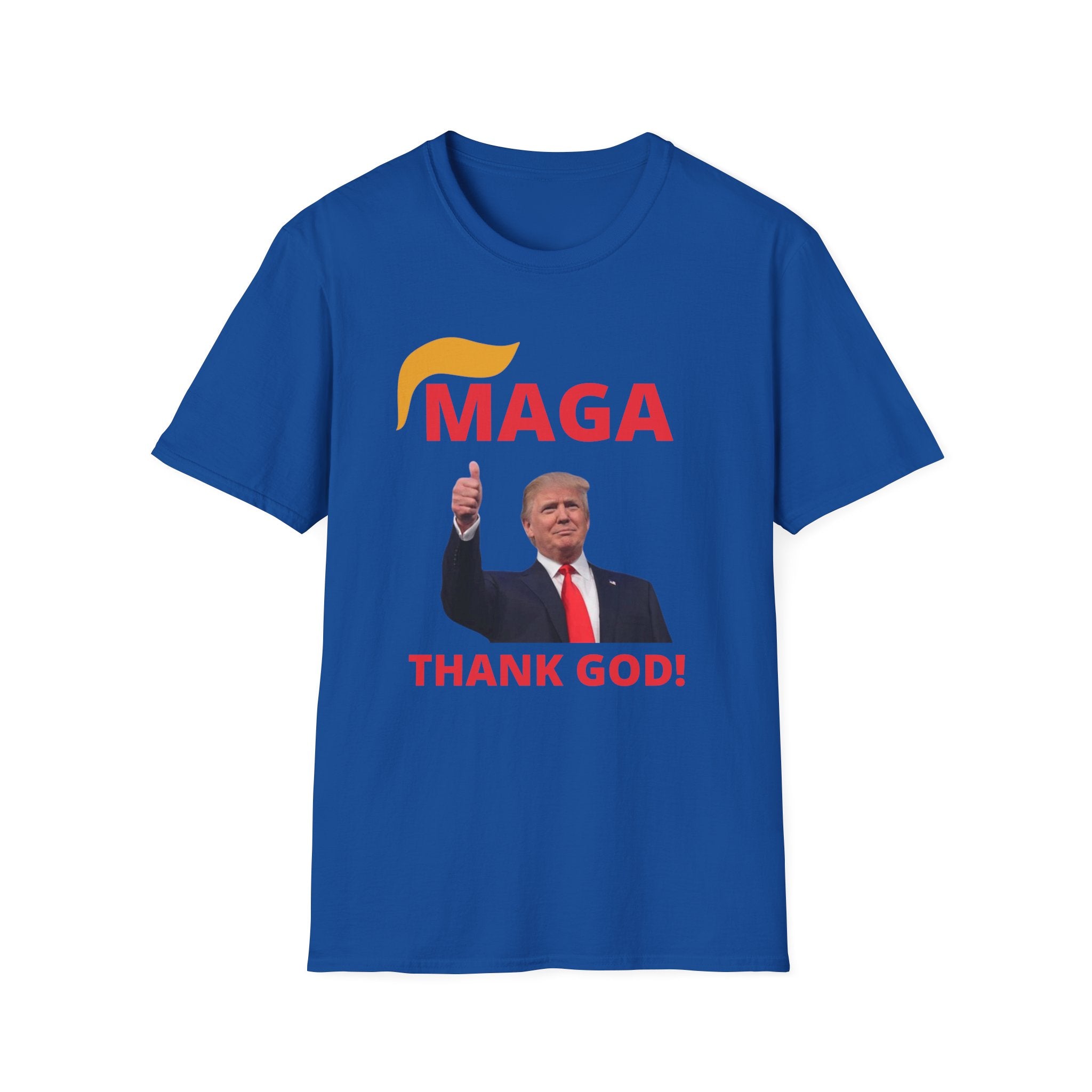 MAGA Thumbs-Up T-Shirt — "THANK GOD!" Political Statement Tee