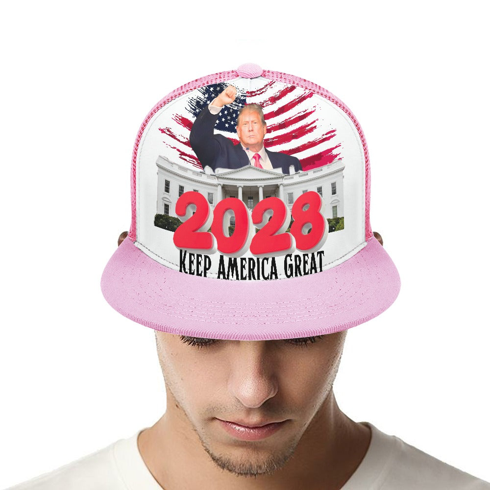 Keep America Great Trump 2028 Baseball Cap flat FREE SHIPPING