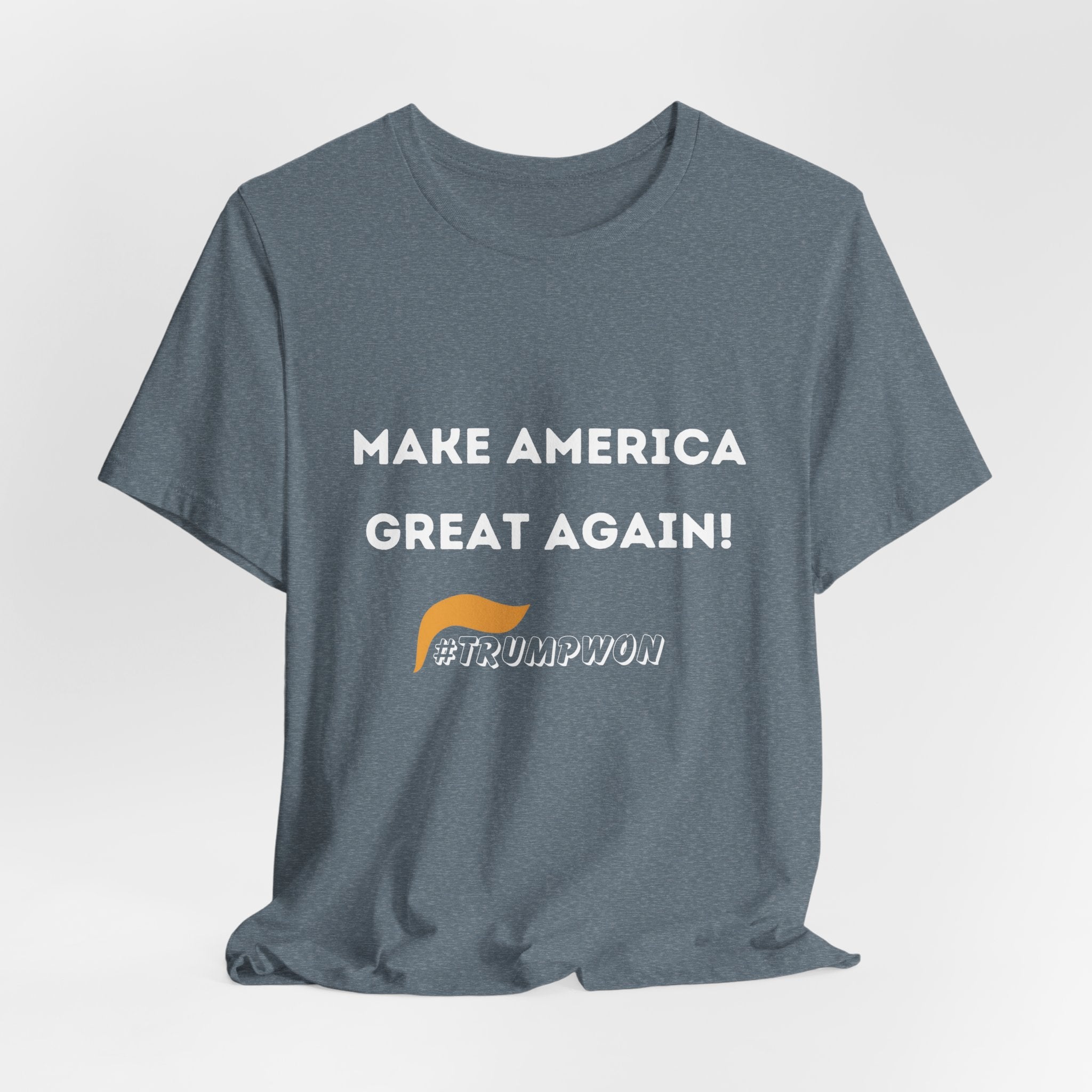 Make America Great Again #TrumpWon Mens Womans Jersey Short Sleeve Tee, Election Tee, Political Shirt, Patriotic Apparel, American Flag Clothing