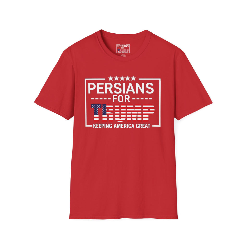 Persians for Trump T-Shirt — Patriotic American Flag Design #Iran #Persia #Trump