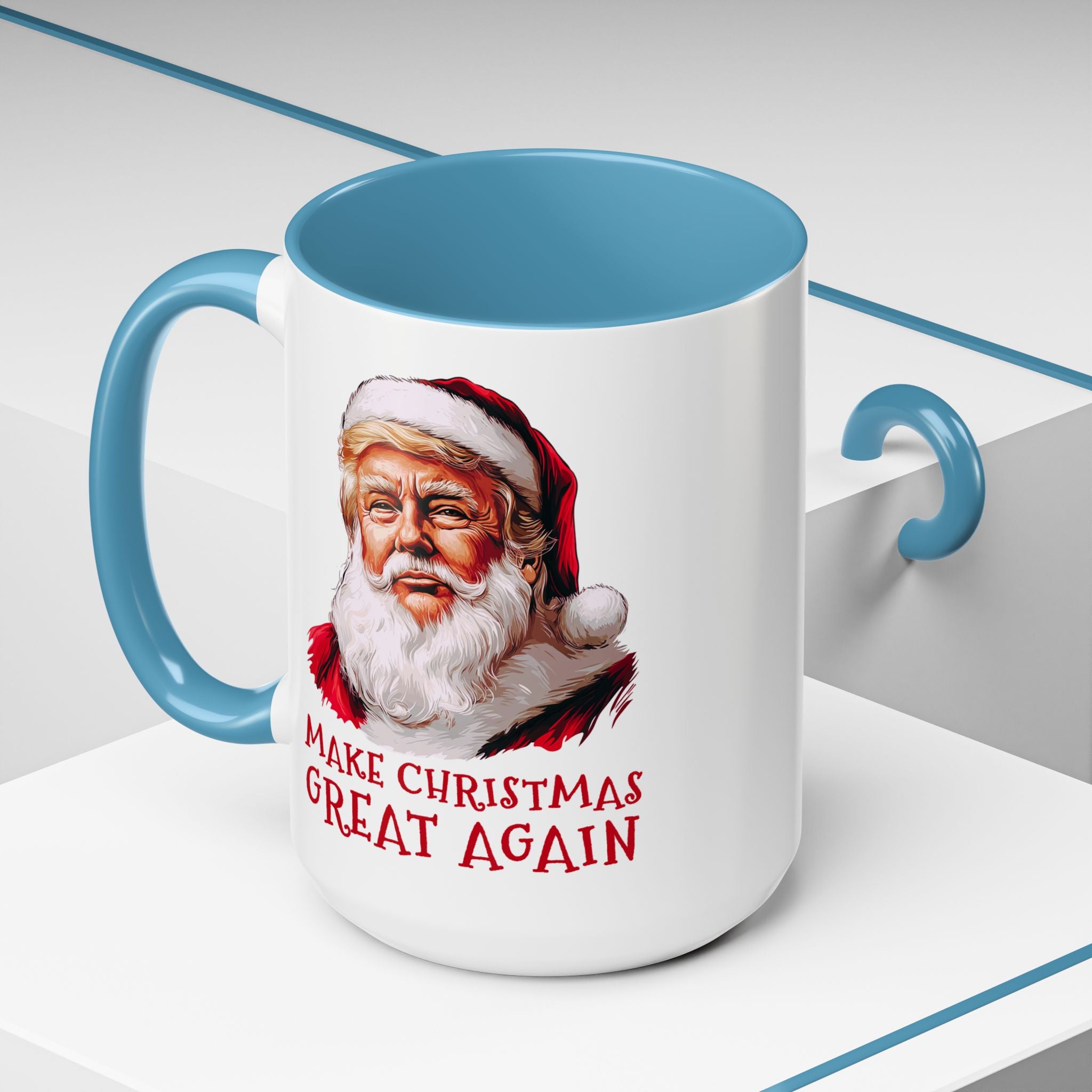 Make Christmas Great Again Mug | Accent Coffee Mug #Trump