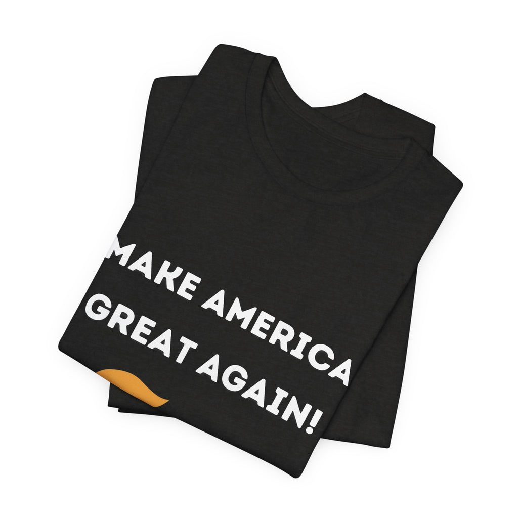 Make America Great Again #TrumpWon Mens Womans Jersey Short Sleeve Tee, Election Tee, Political Shirt, Patriotic Apparel, American Flag Clothing