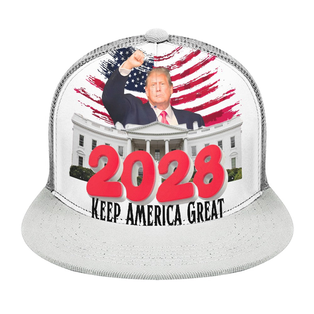 Keep America Great Trump 2028 Baseball Cap flat FREE SHIPPING