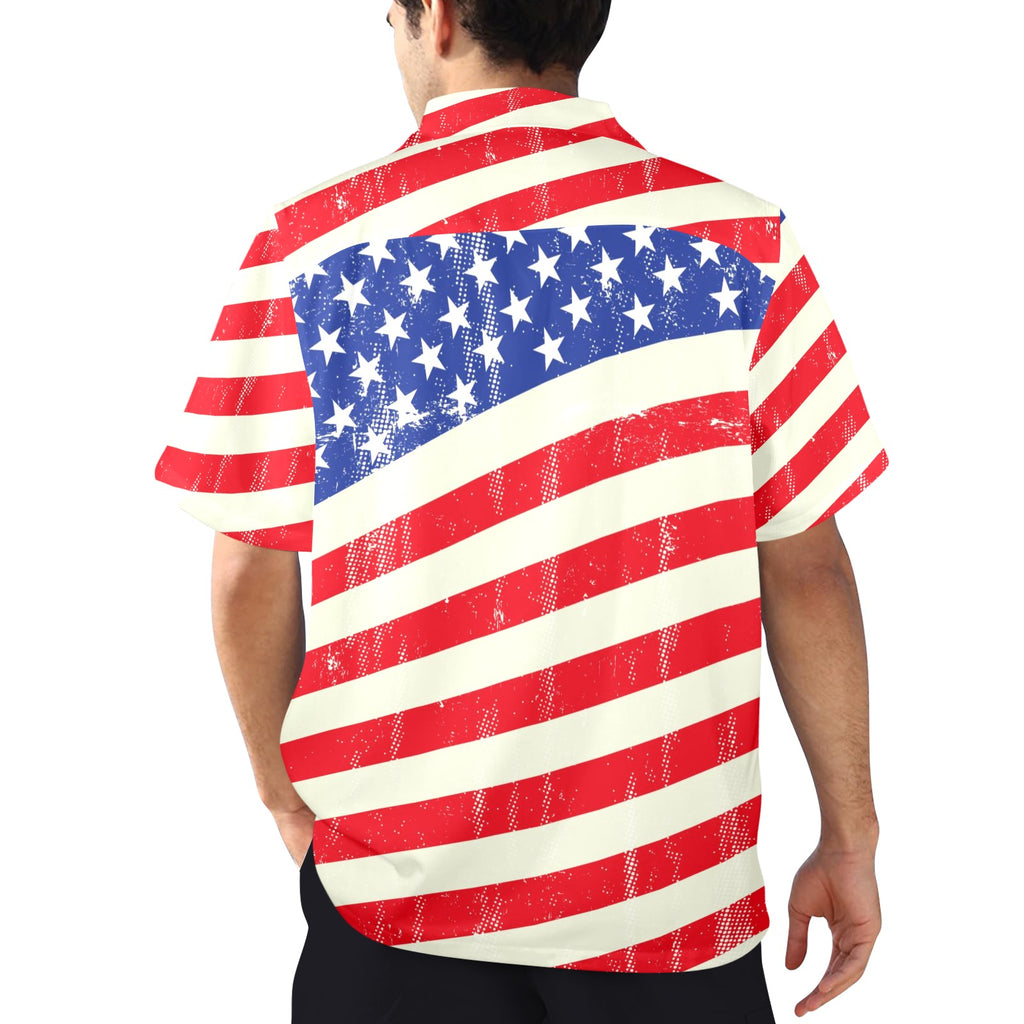 Men's All Over Print 4th of July Shirt Made In USA