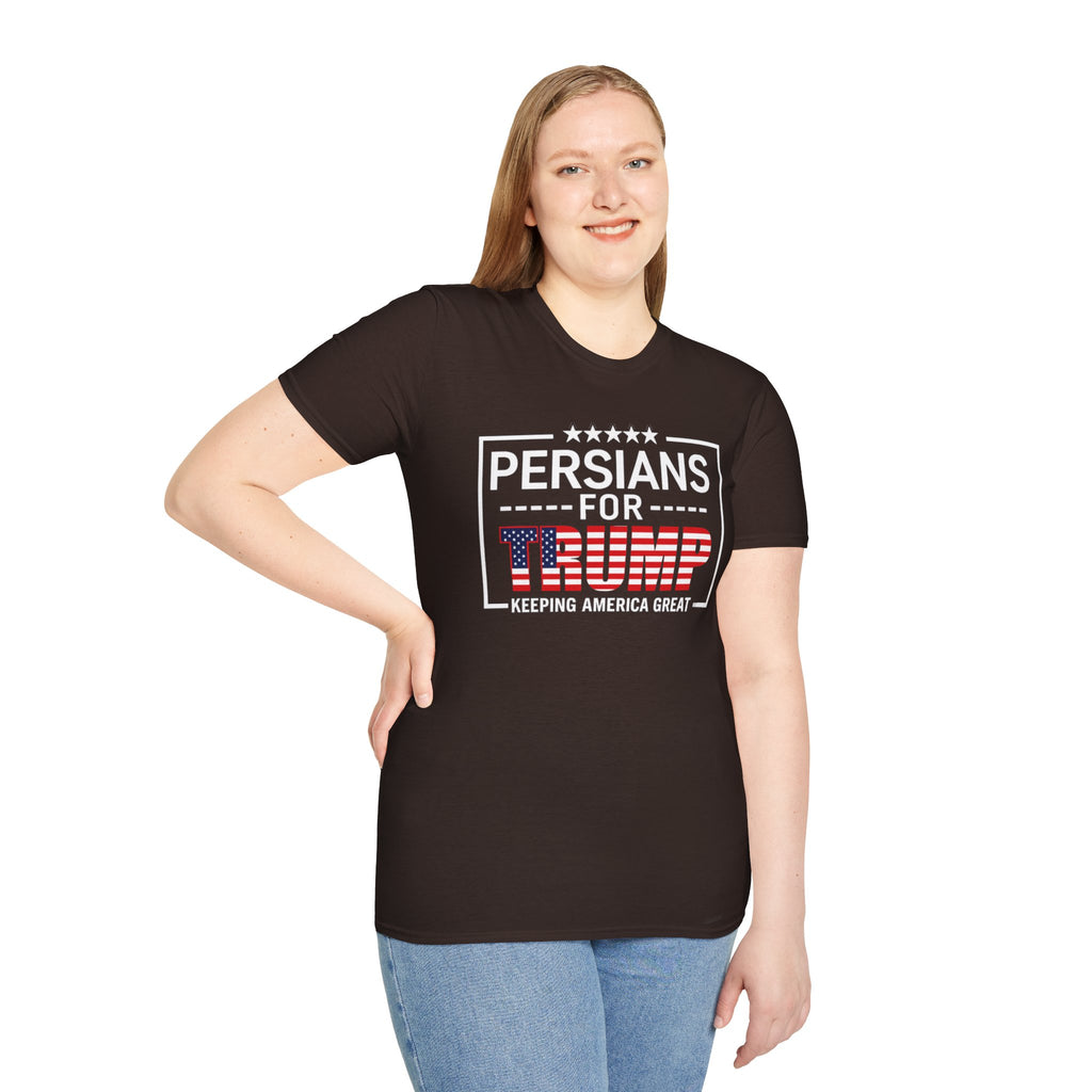 Persians for Trump T-Shirt — Patriotic American Flag Design #Iran #Persia #Trump