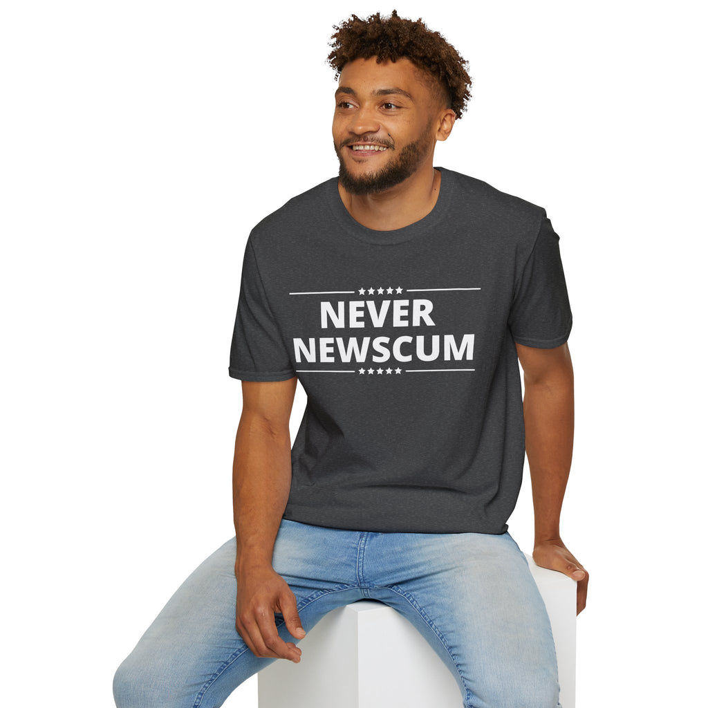 Never Newscum T-Shirt — Bold Political Statement Tee