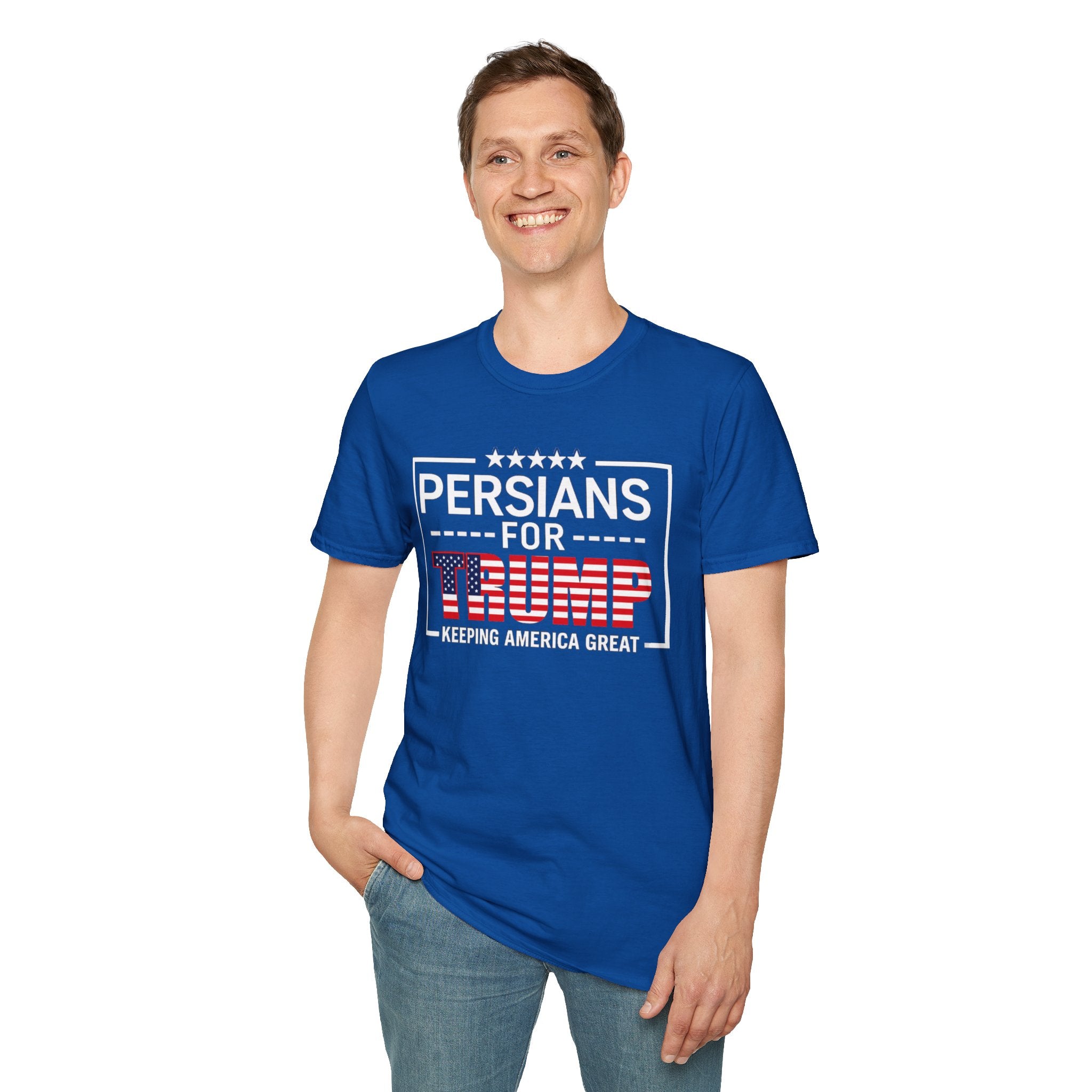 Persians for Trump T-Shirt — Patriotic American Flag Design #Iran #Persia #Trump