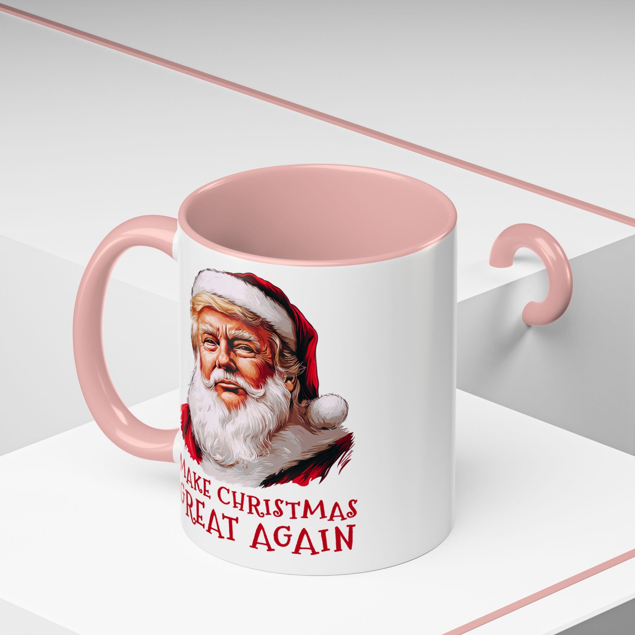 Make Christmas Great Again Mug | Accent Coffee Mug #Trump