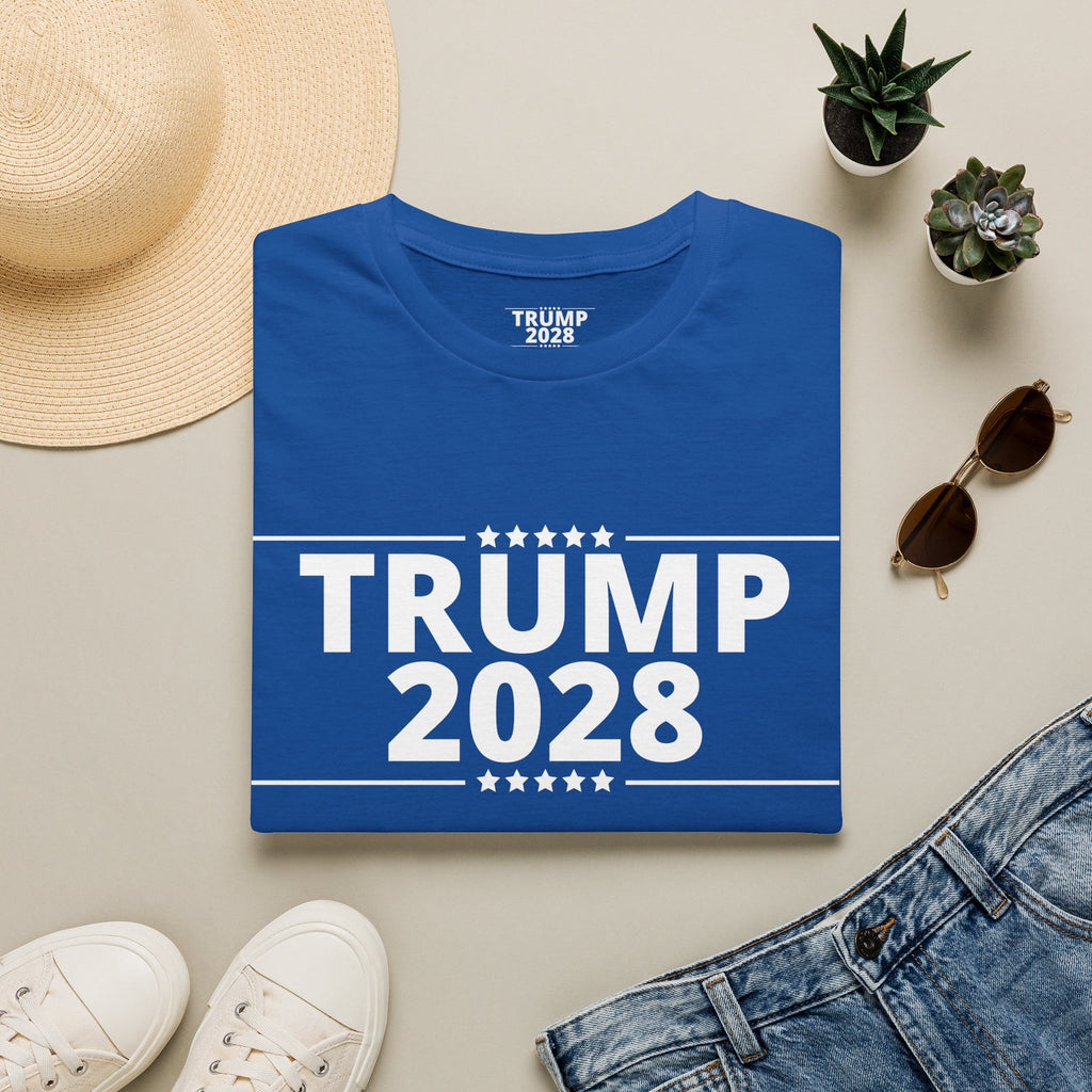 Trump 2028 Mens and Womans Softstyle T-Shirt | Political Apparel, Election 2028 Shirt, Campaign Tee, Gifts for Supporters, Rally Wear
