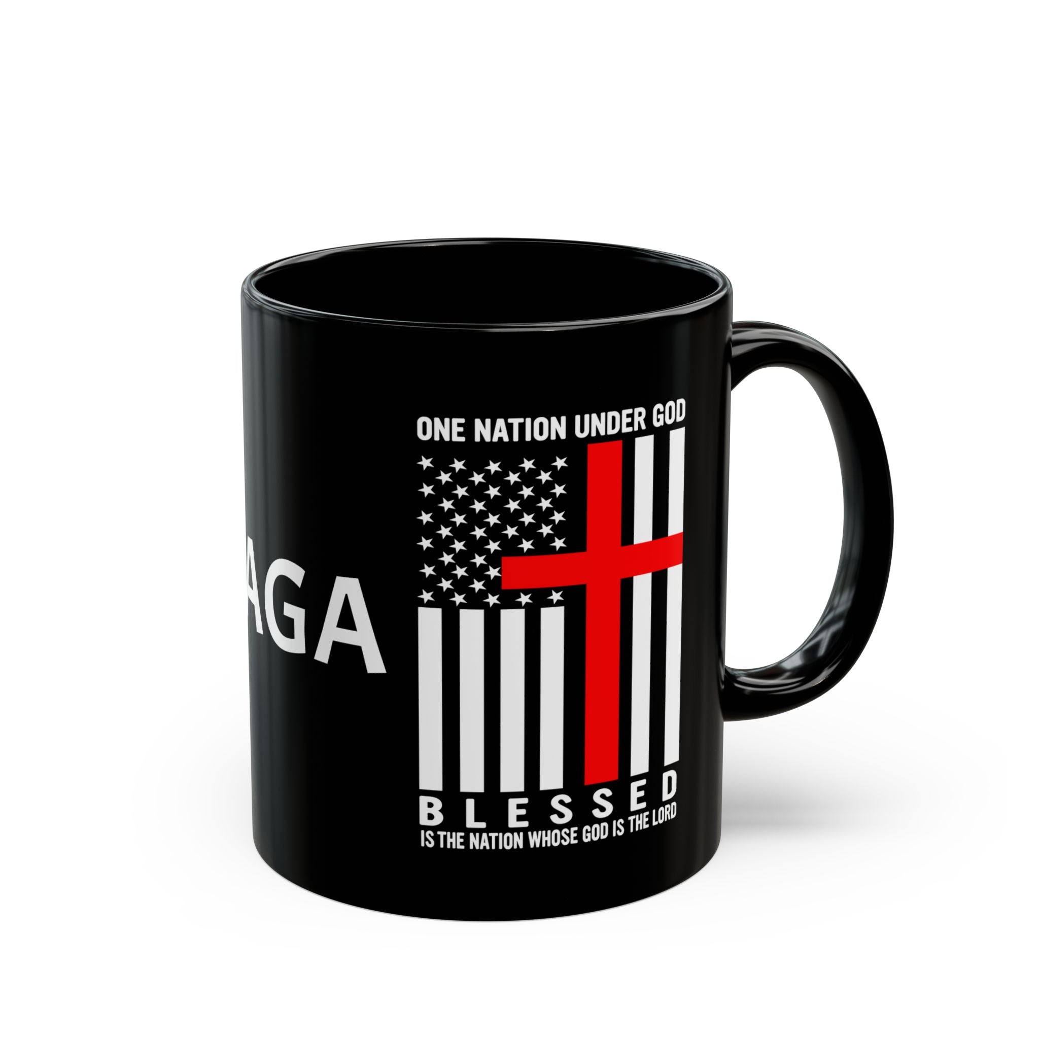 MAGA One Nation Under GOD - 11oz - 15oz Black Mug