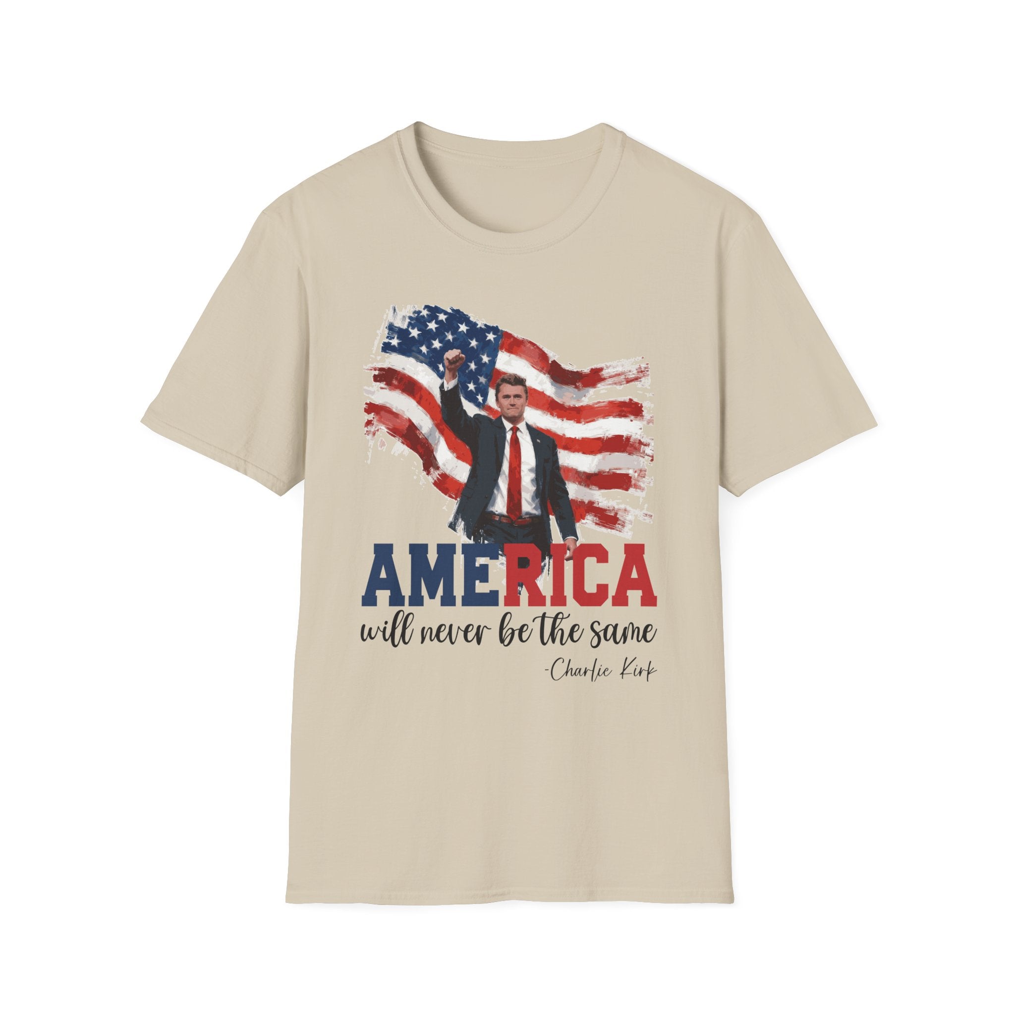 Charlie Kirk Patriotic T-Shirt - America Quote Tee, Fourth of July Shirt Independence Day Gift, Election Day Apparel, Mens Womans Boys Girls
