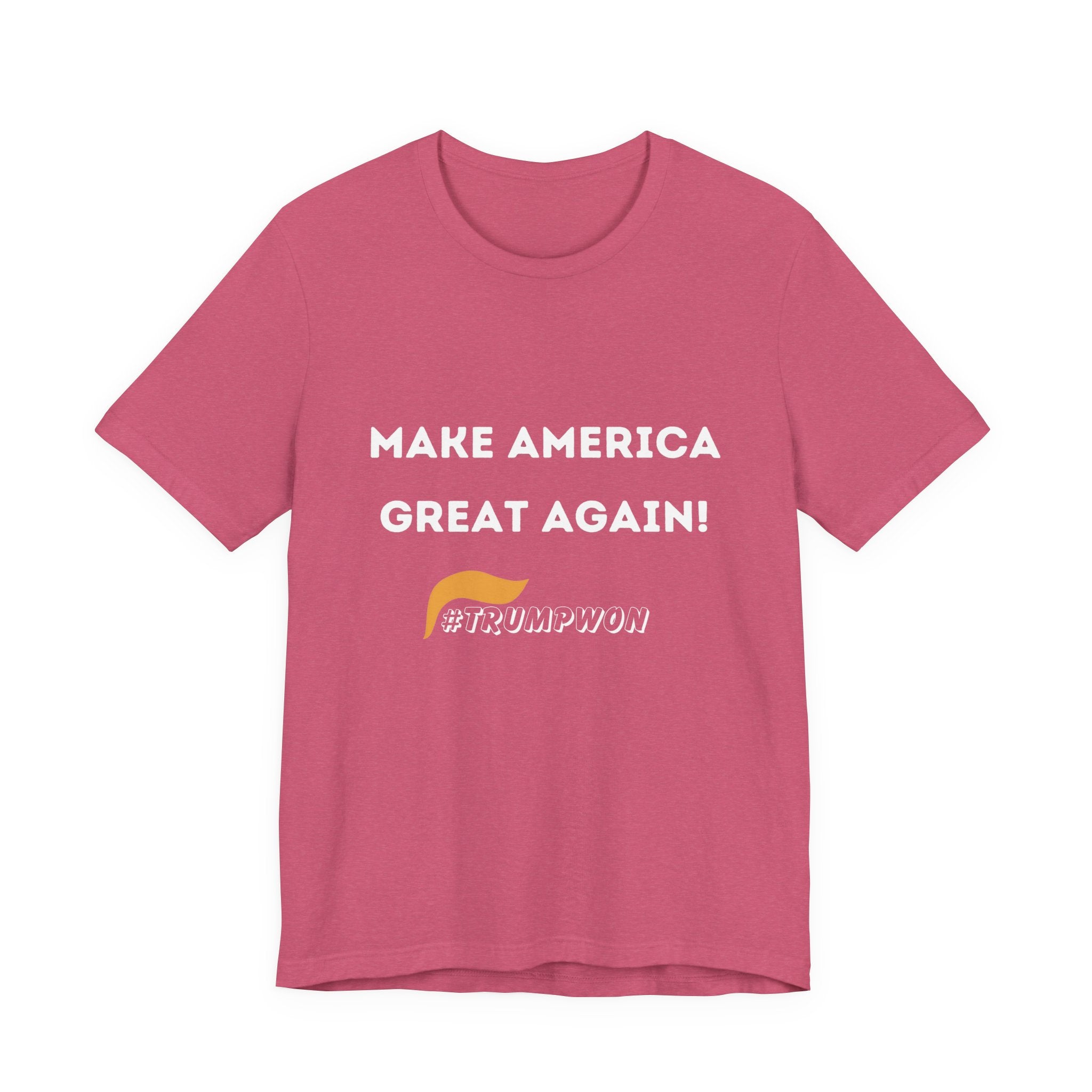 Make America Great Again #TrumpWon Unisex Jersey Short Sleeve Tee