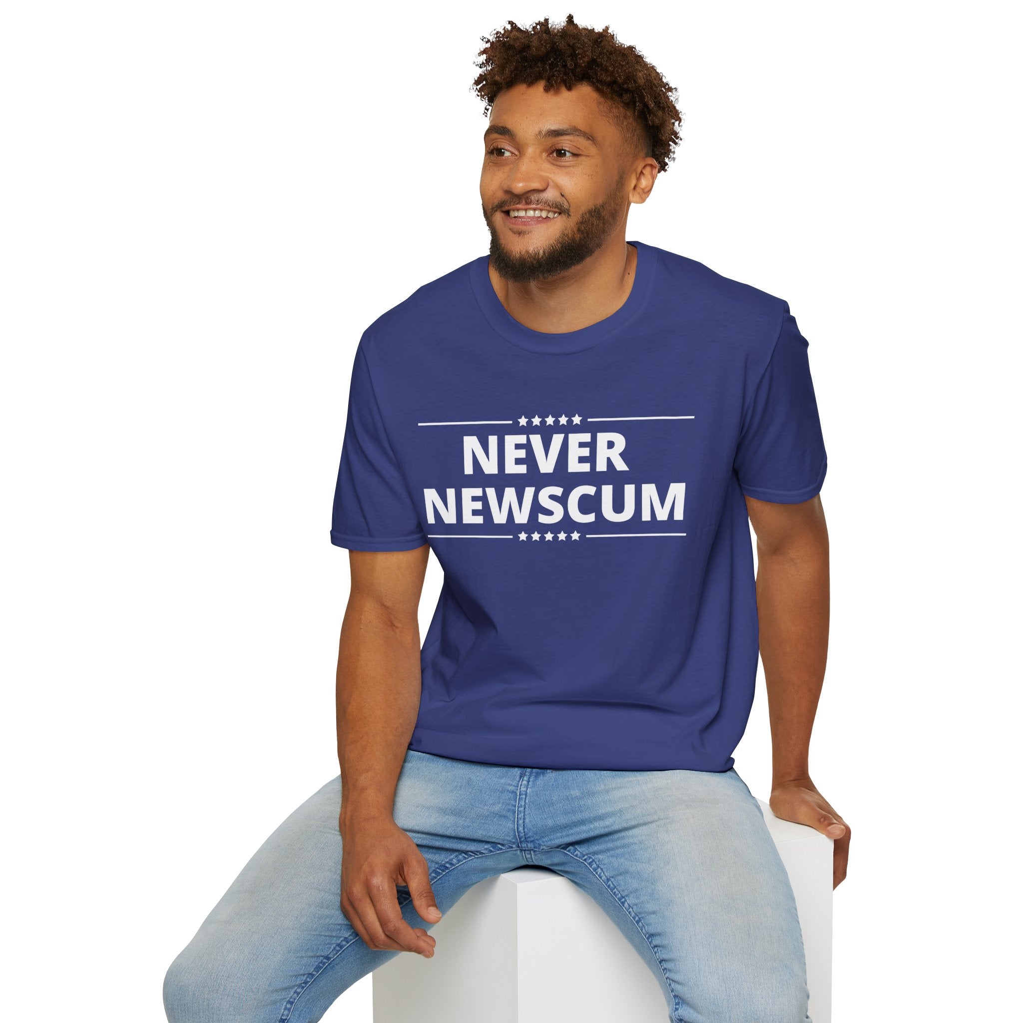 Never Newscum T-Shirt — Bold Political Statement Tee
